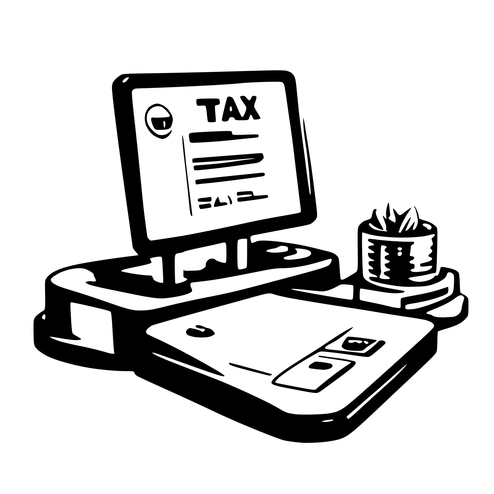AI-generated SVG of 'tax assist'