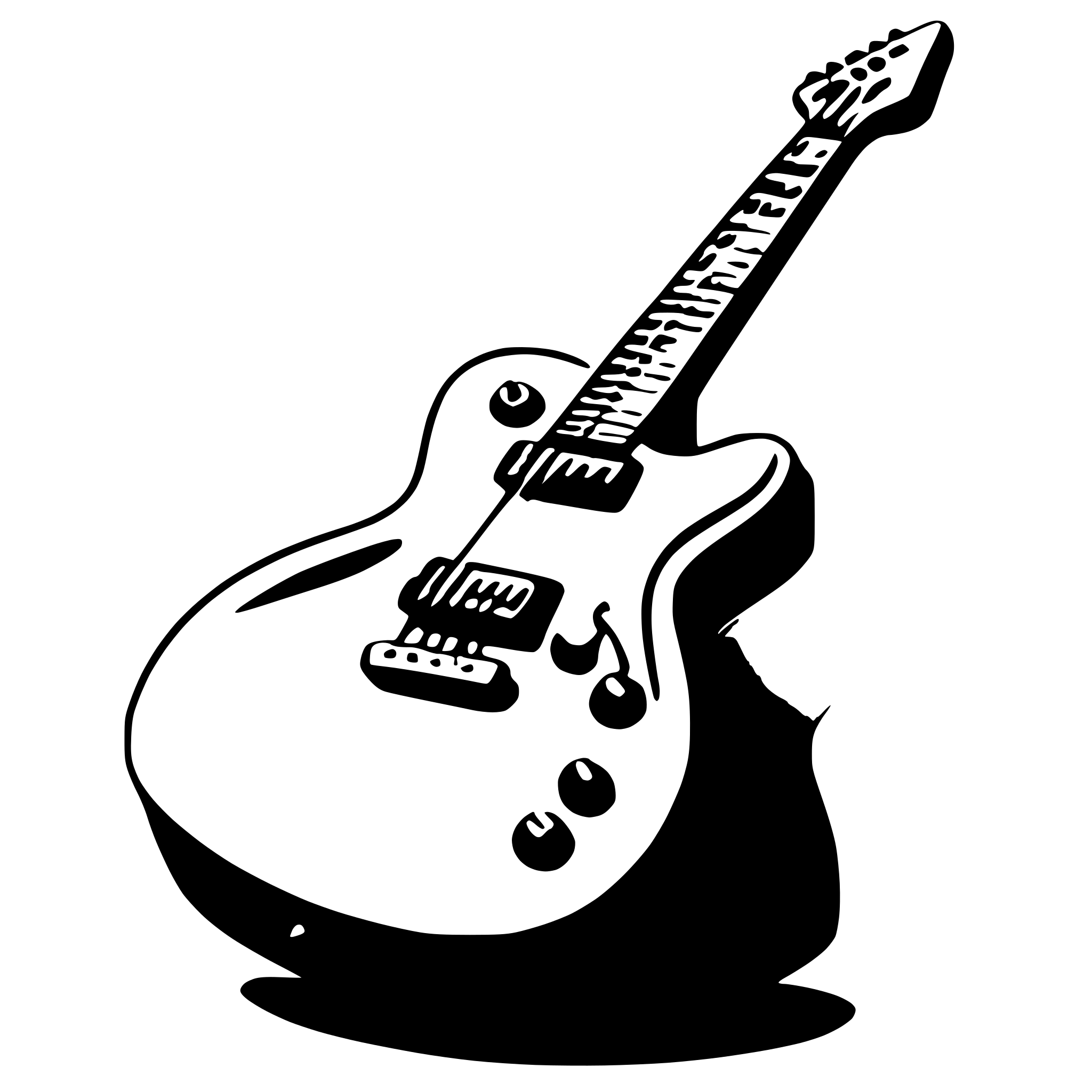 AI-generated SVG of 'electric guitar'
