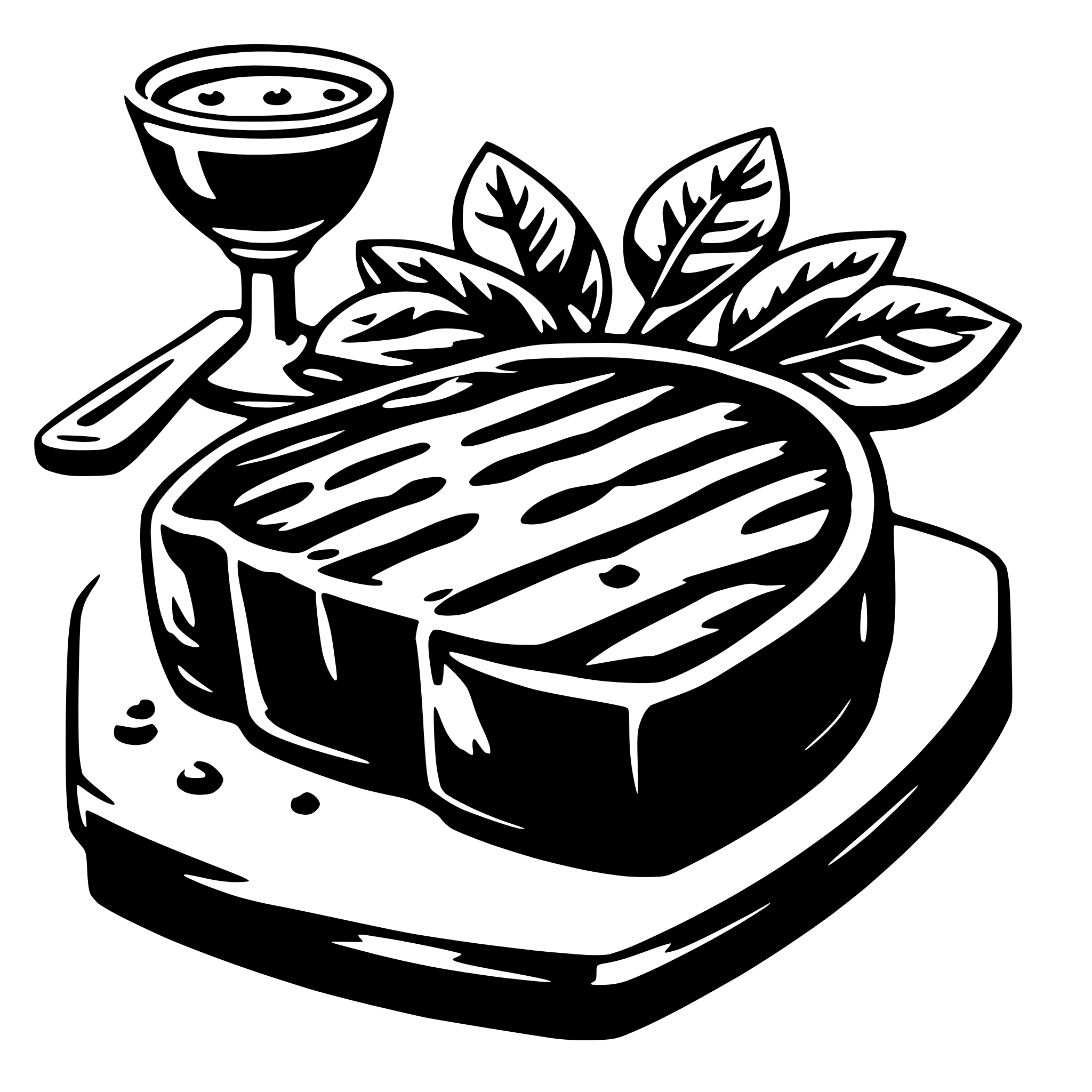 AI-generated SVG of a steak