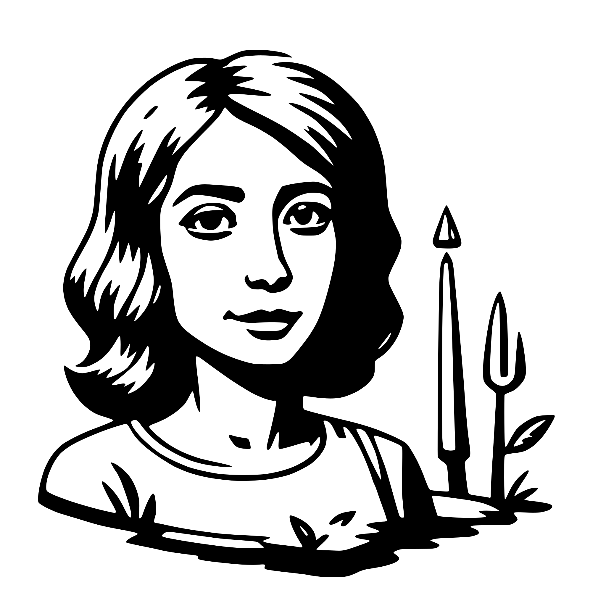 AI-generated SVG of a ix chel