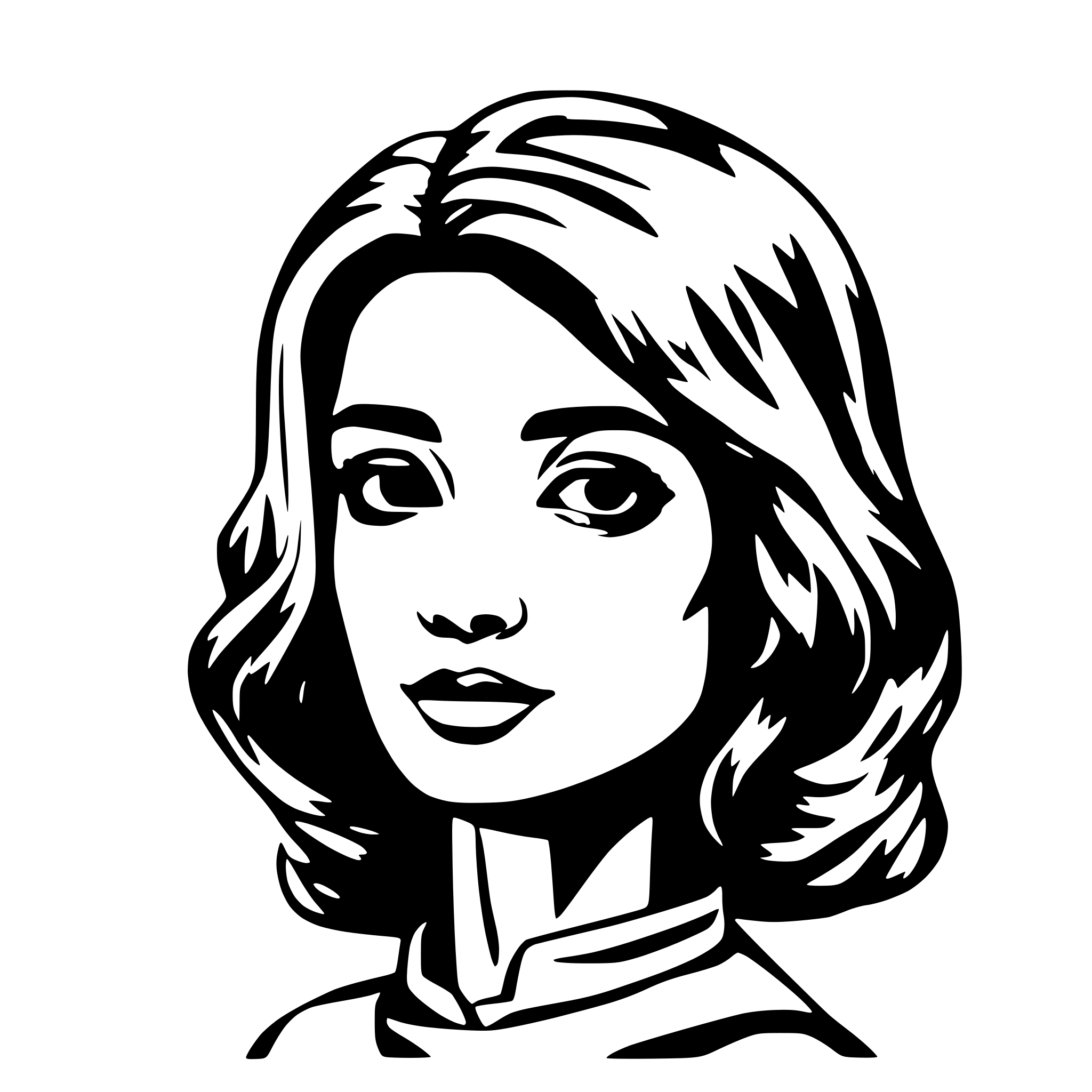 AI-generated SVG of 'gambar mata melihat ke bawah'