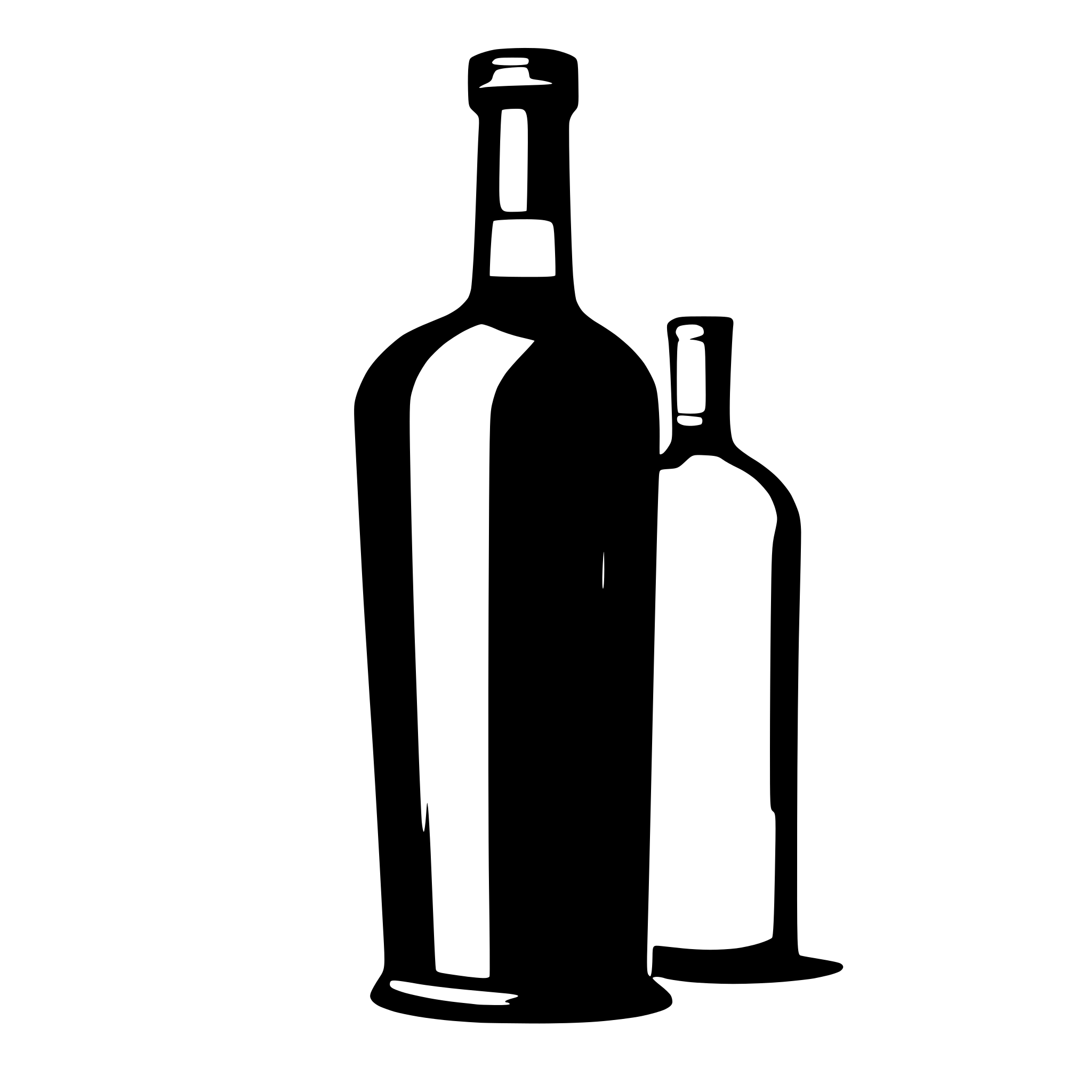AI-generated SVG of a isolated wine bottle without label