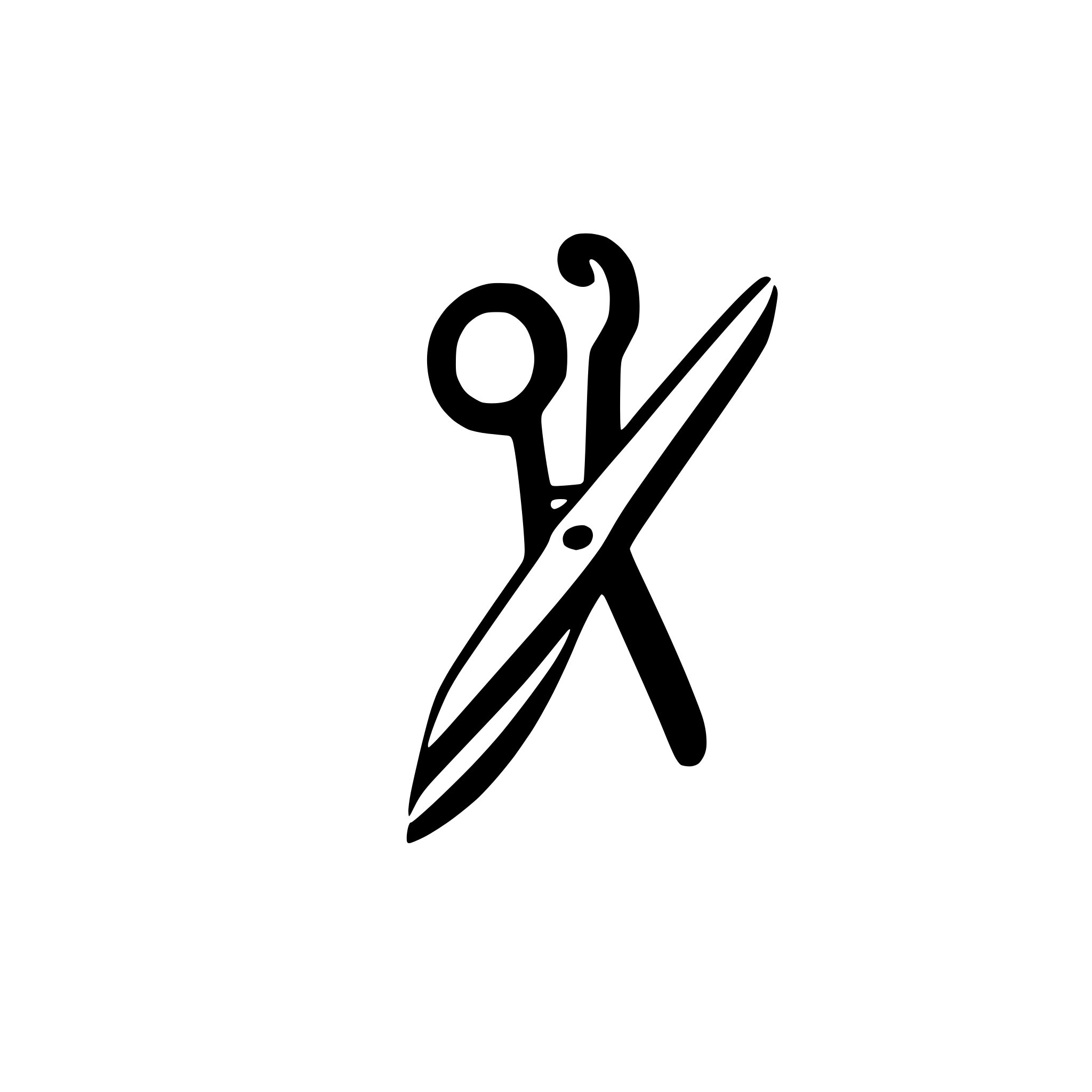 AI-generated SVG of a recreate this scissors cutting a ribbon logo as a flat simple svg icon make it exactly like the link