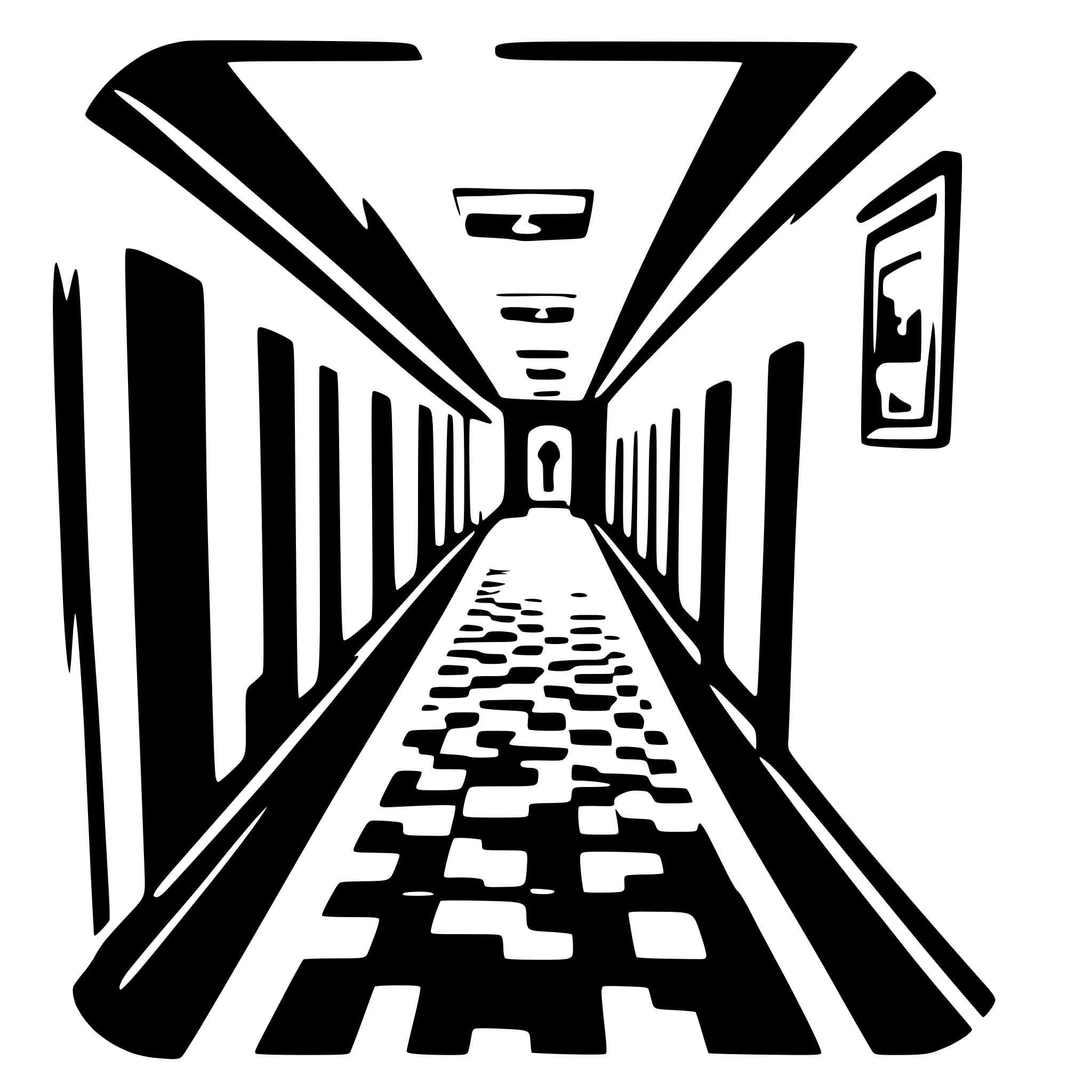 AI-generated SVG of 'infinite generating hallway'