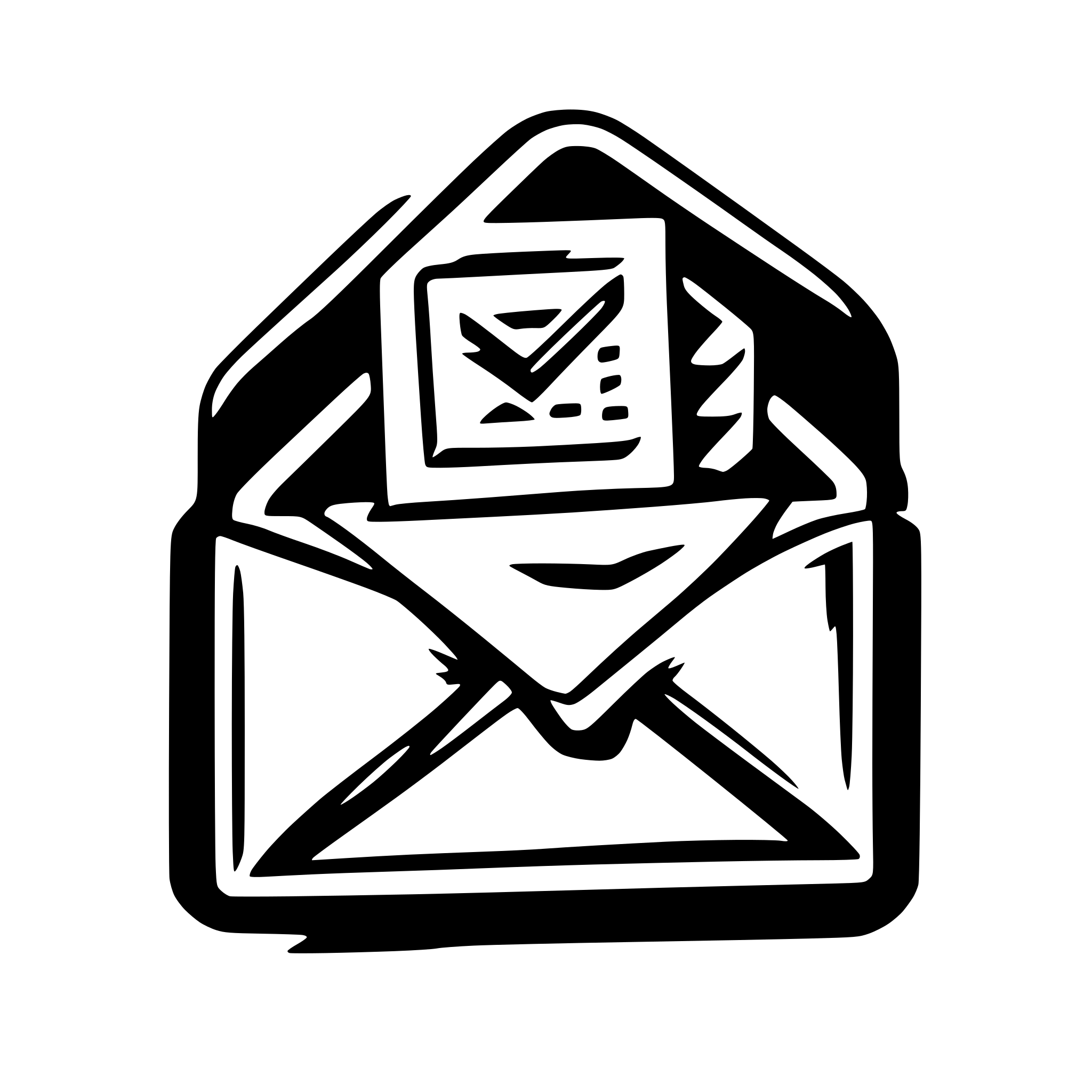 AI-generated SVG of 'mail with a check tick'