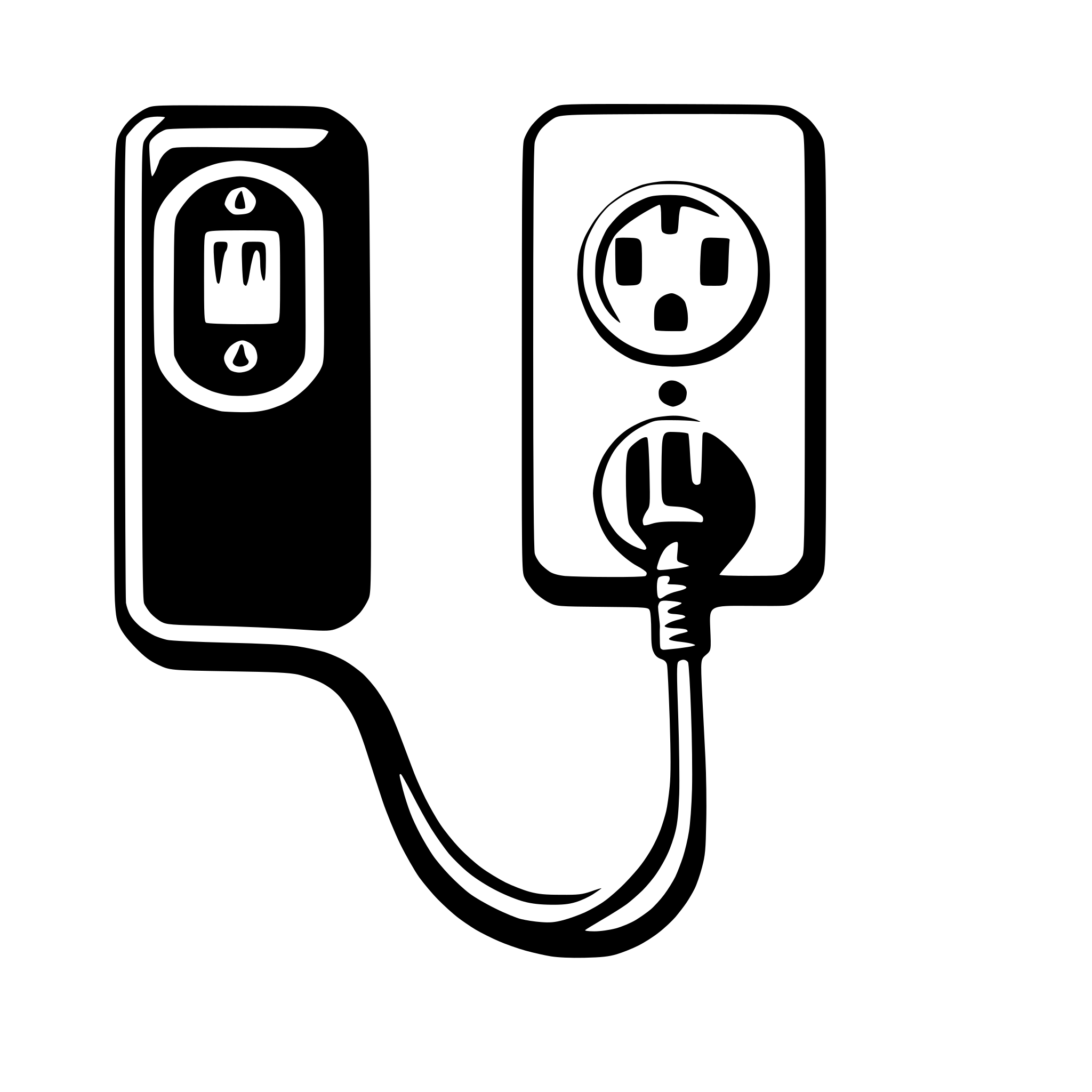 AI-generated SVG of a power outlet