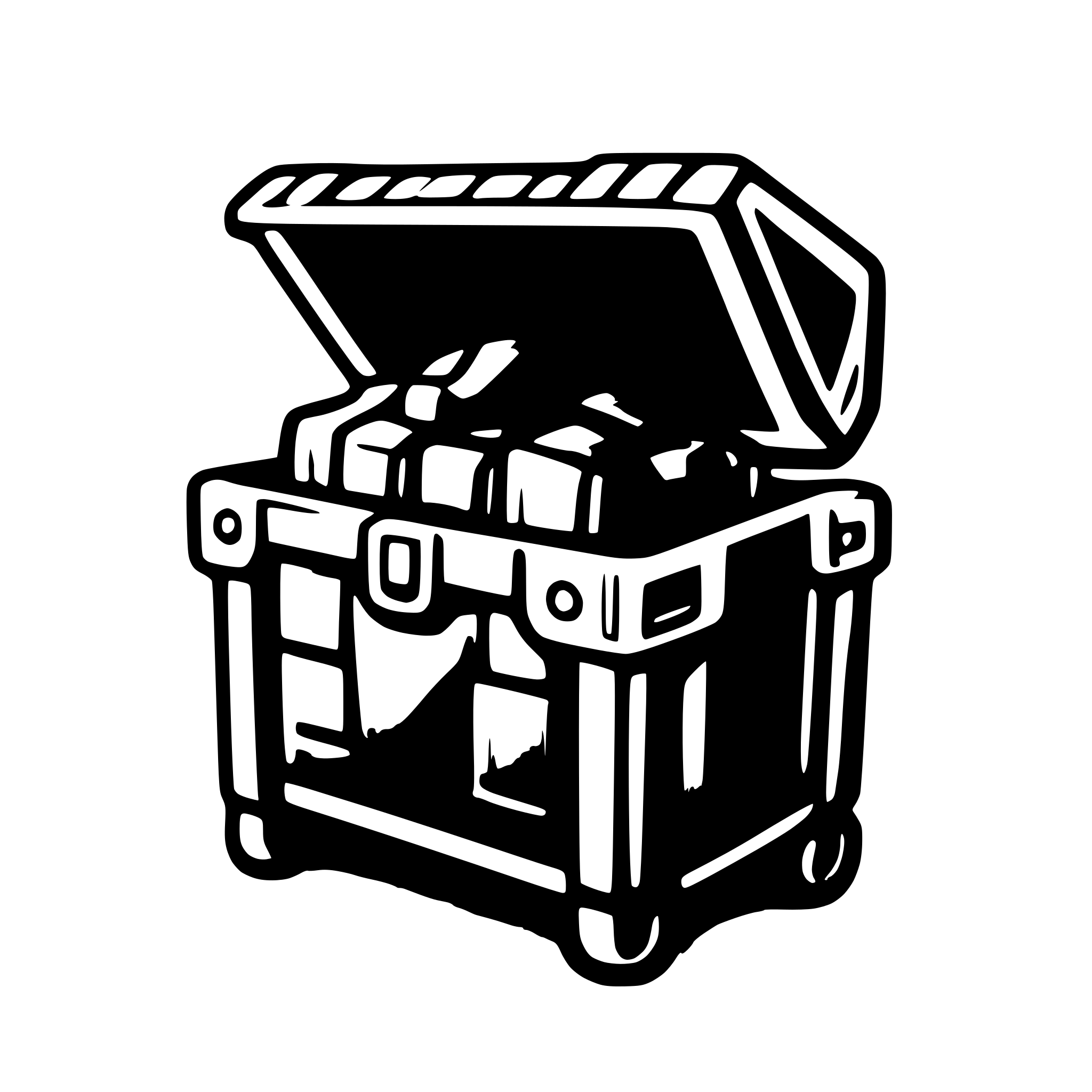 AI-generated SVG of a Neon futuristic purple Loot Crate Treasure Chest vector illustration for Game Design spritesheet on white