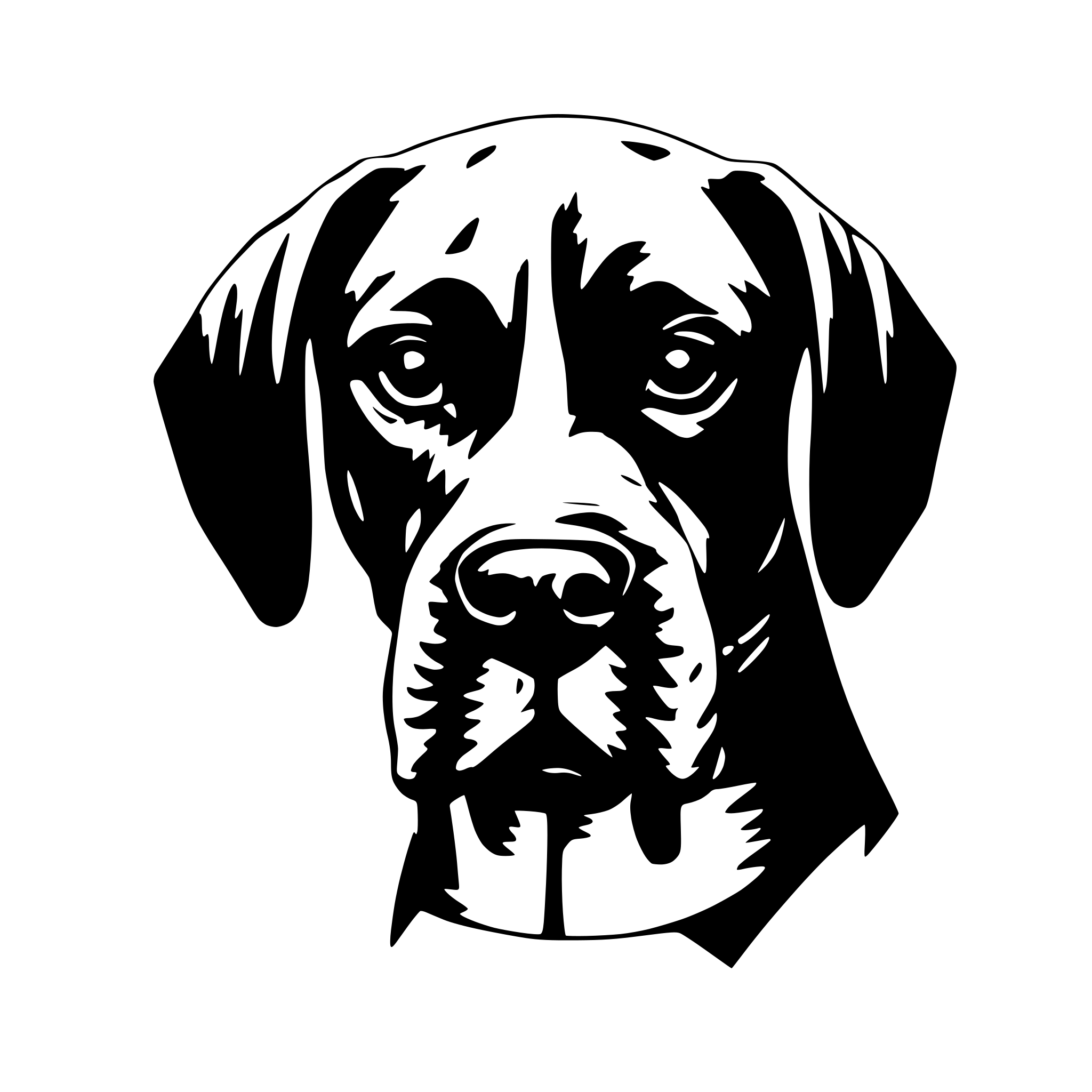 AI-generated SVG of 'dog boxer pattern geometry lines triangles'
