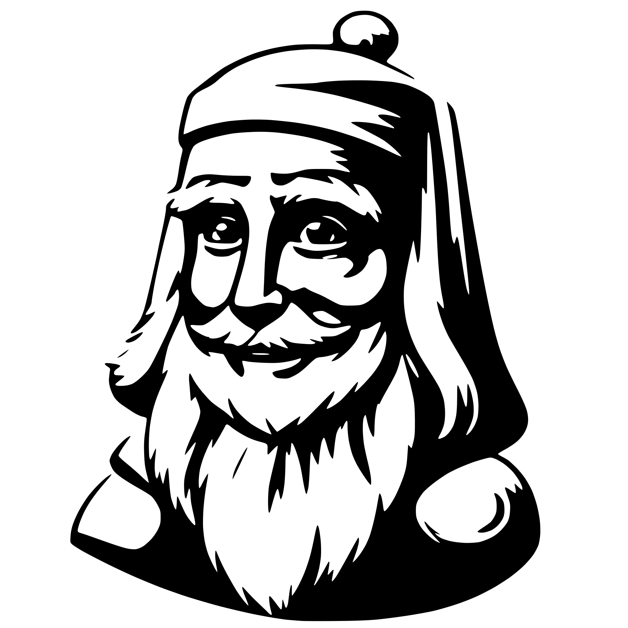 AI-generated SVG of a Weihnachtsmann