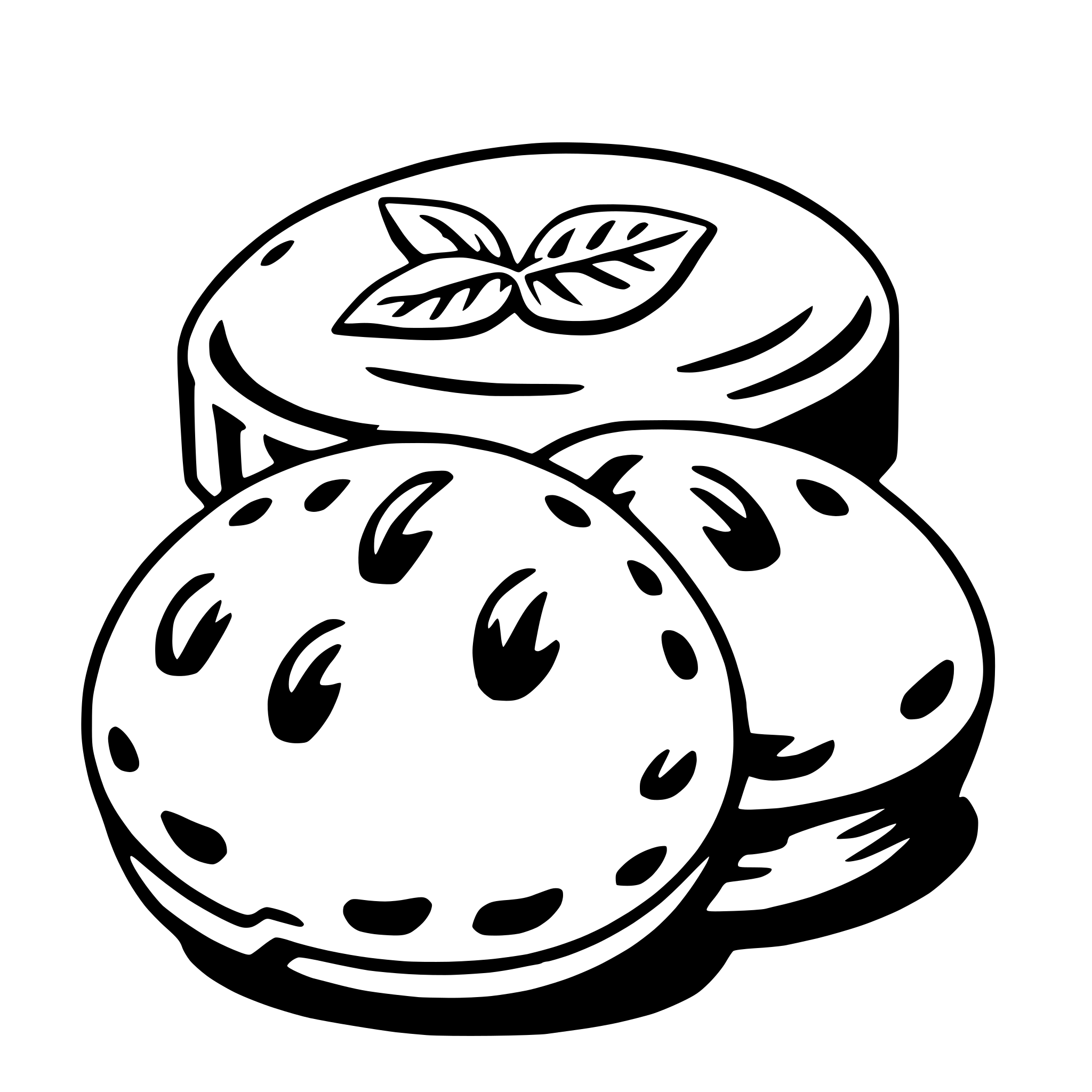 AI-generated SVG of a dumpling