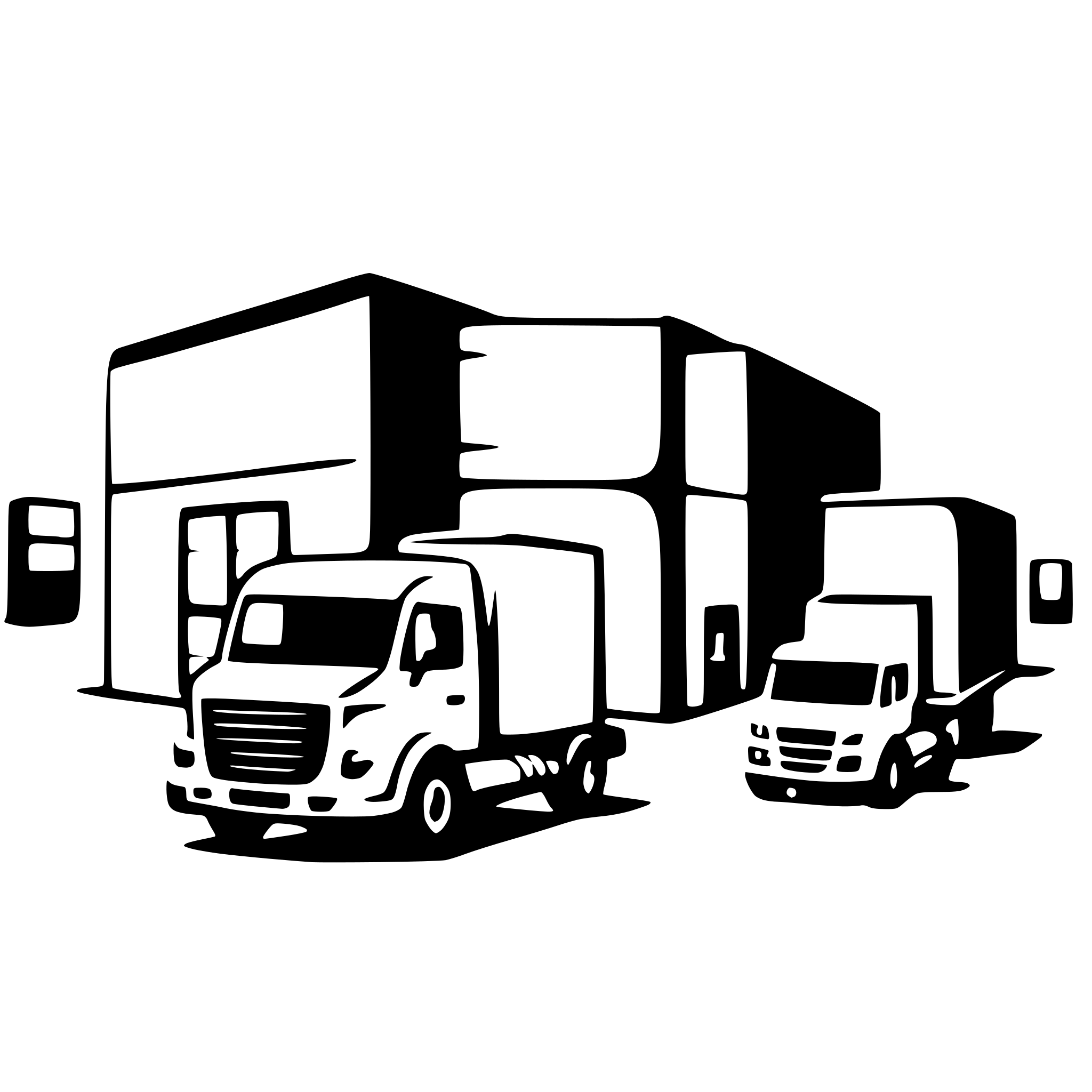 AI-generated SVG of a warehouse a-class with couple of trucks around AI-generated SVG of a warehouse a-class with couple of trucks around