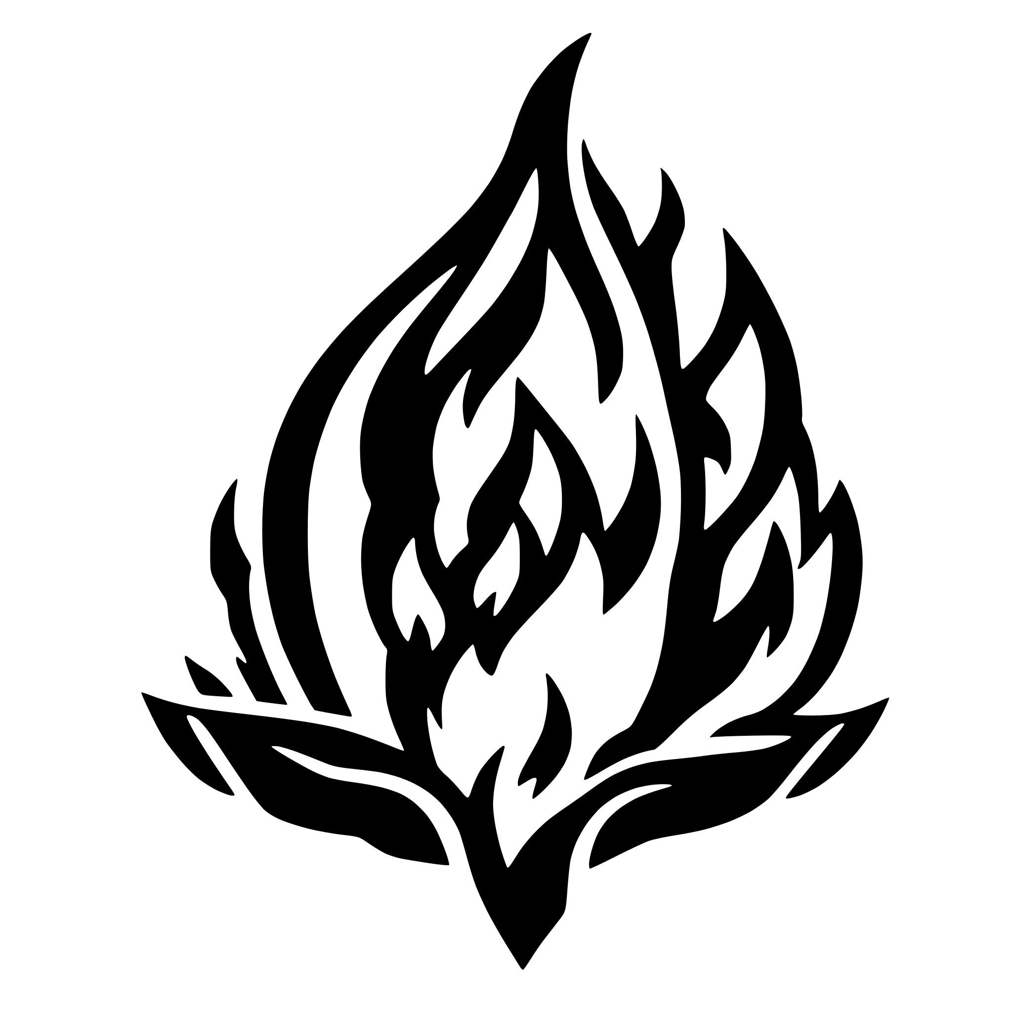 AI-generated SVG of a Fire shape with respective colors no black and white