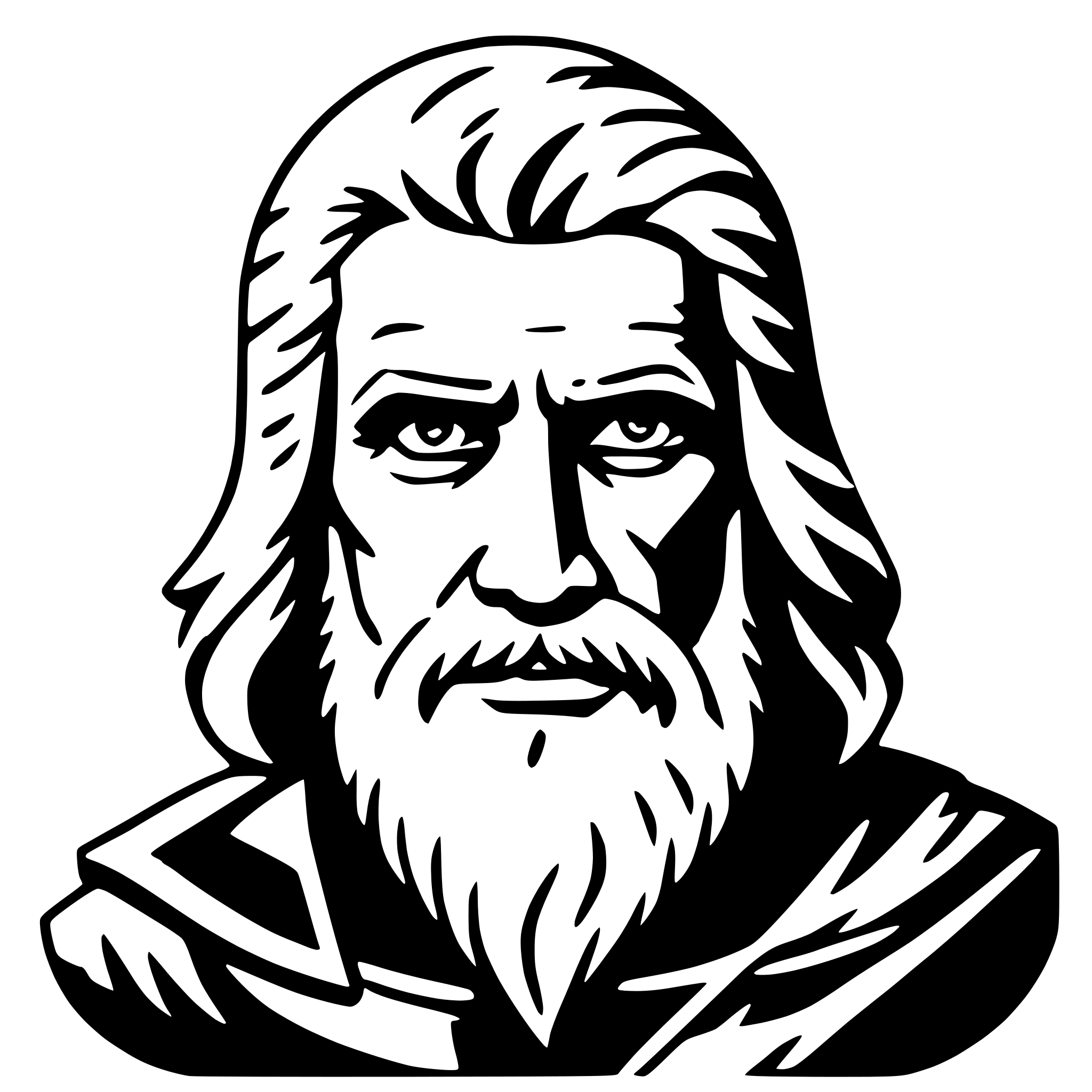 AI-generated SVG of 'odin'