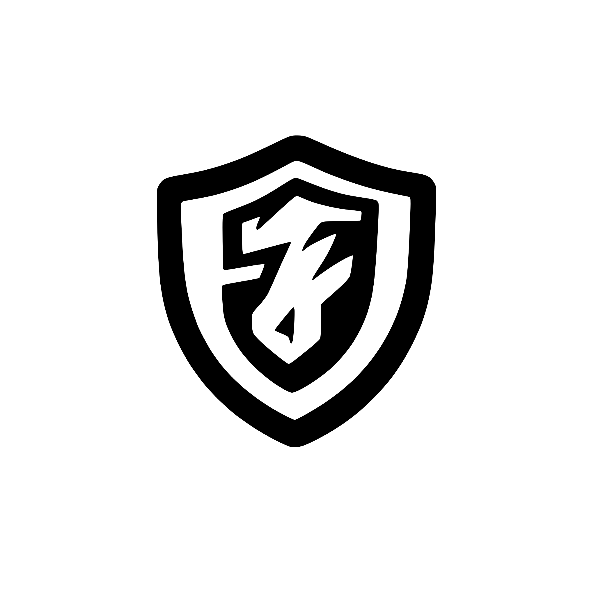 AI-generated SVG of a create a shield icon with filled color