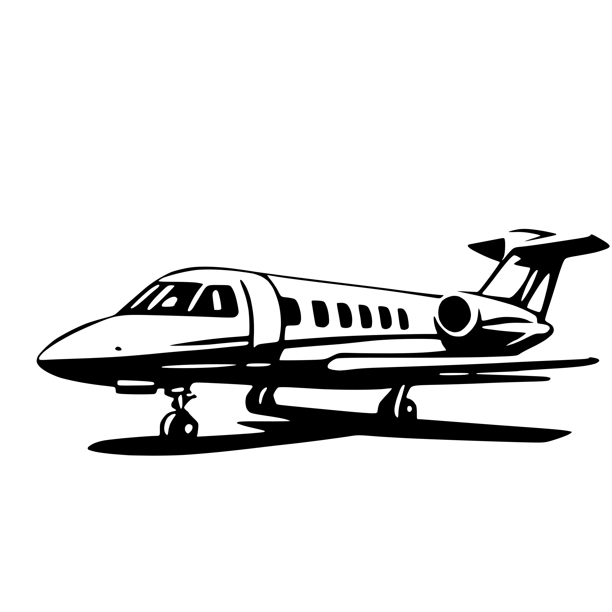 AI-generated SVG of 'private jet side view'