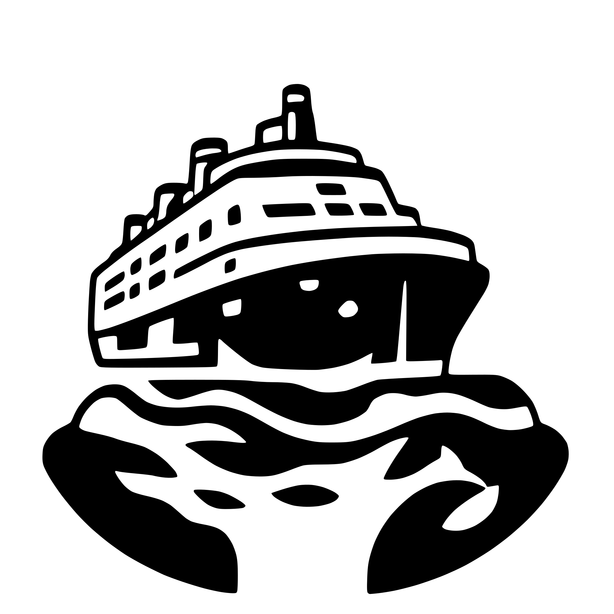 AI-generated SVG of 'cruise ship'