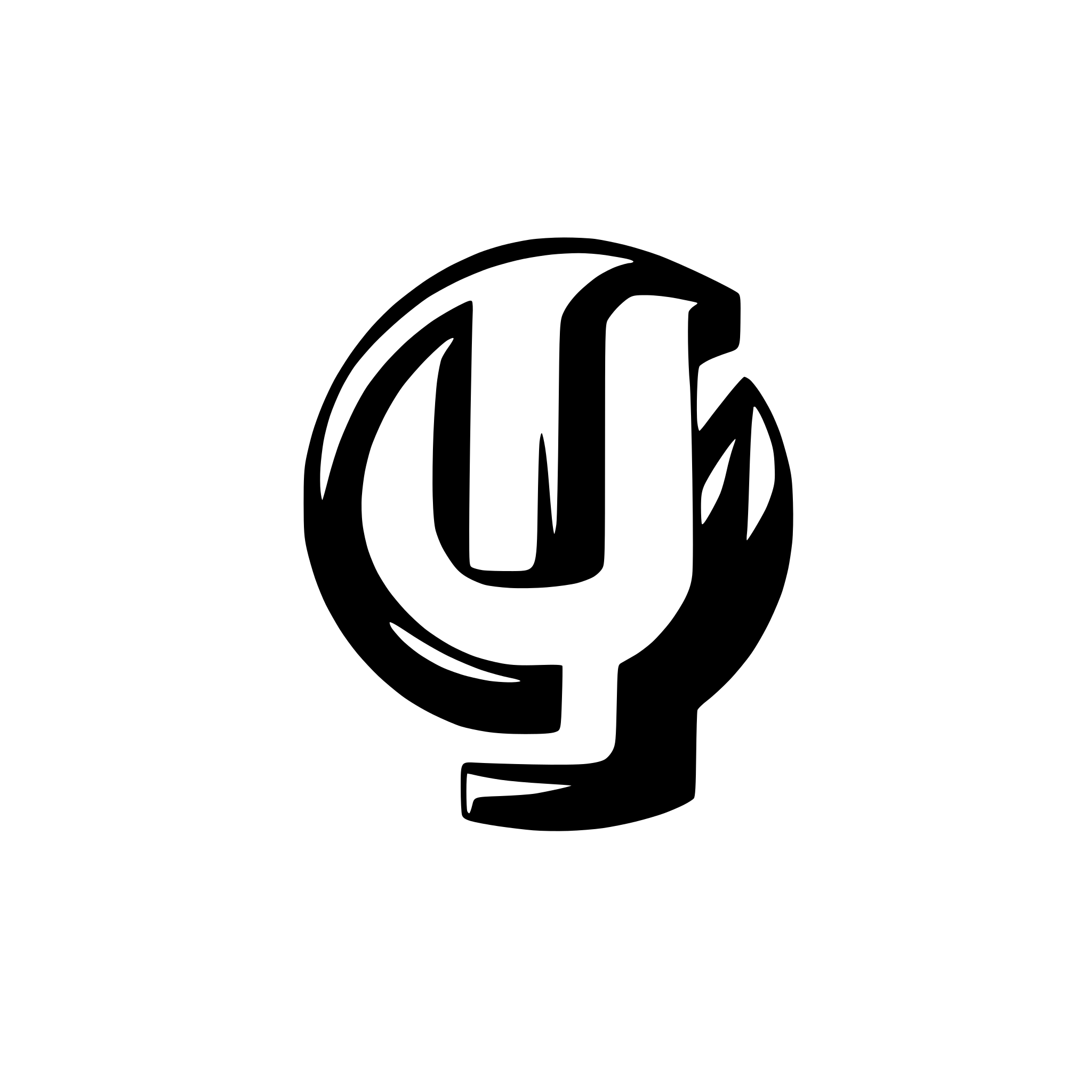 AI-generated SVG of a The letter J for a logo. minimalistic, clean