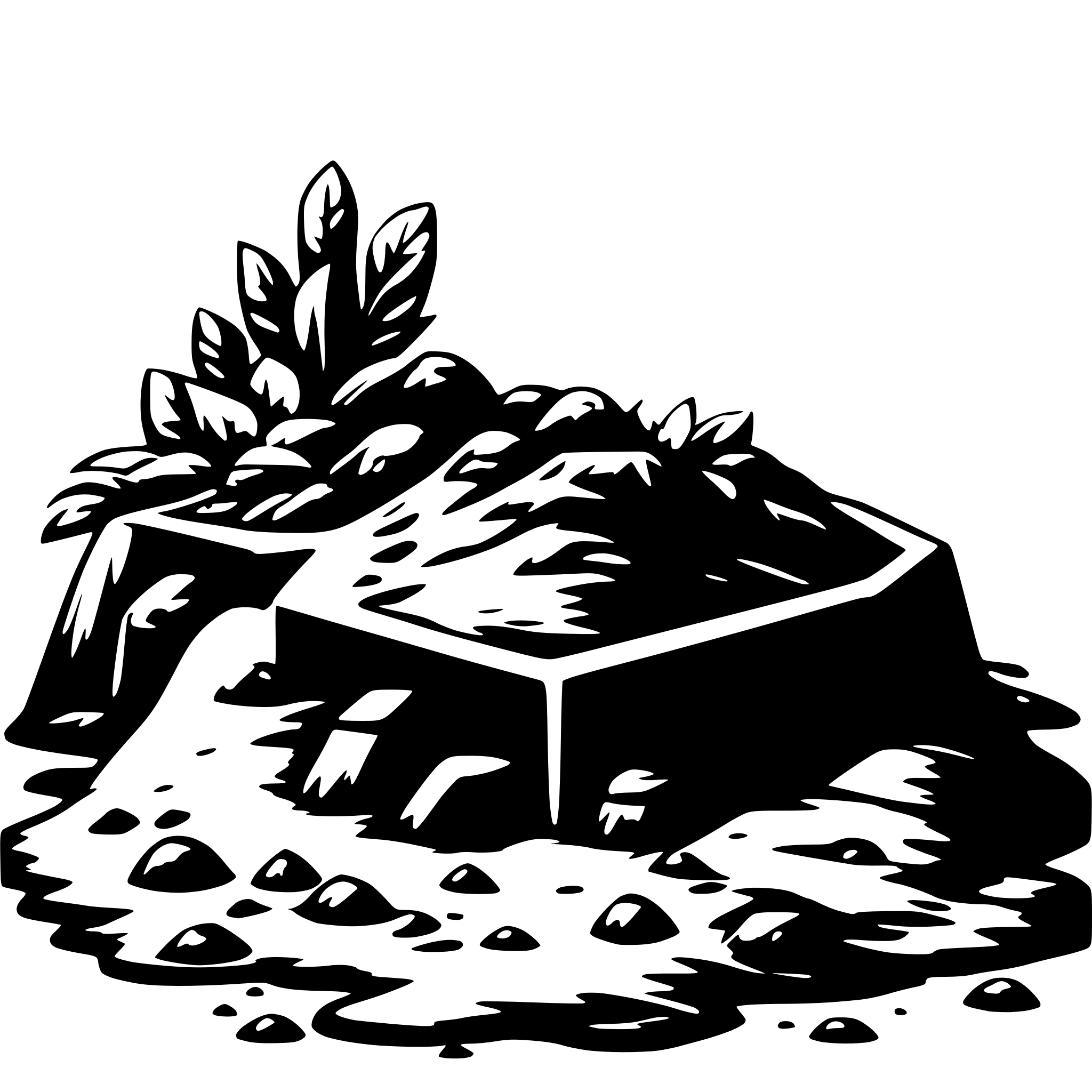 AI-generated SVG of a 2d arcade game dirt pile; brown dirt