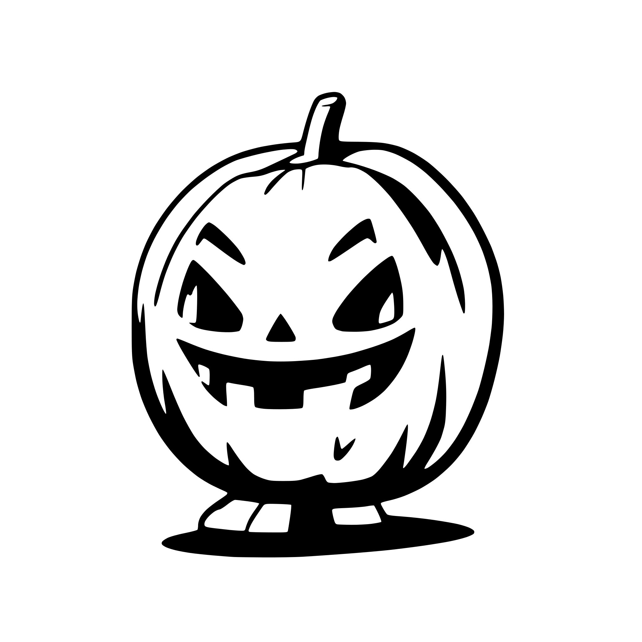 AI-generated SVG of a Halloweenpumpkin