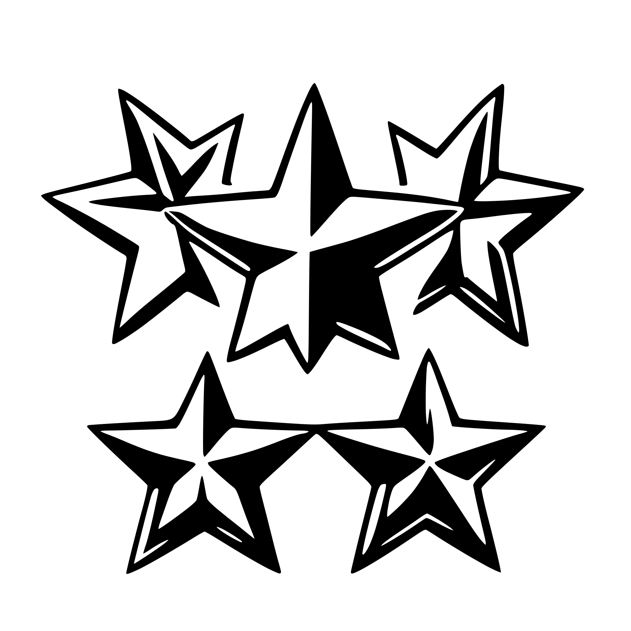 AI-generated SVG of a Quad stars