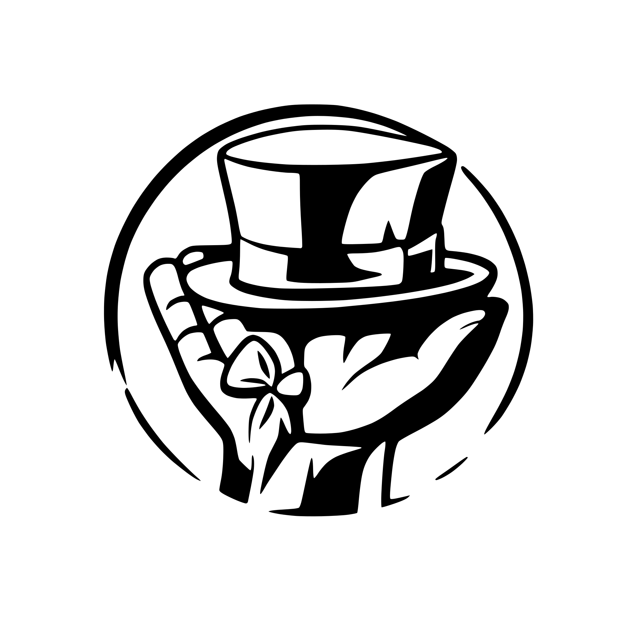 AI-generated SVG of a the hand that removes the hat and bow tie