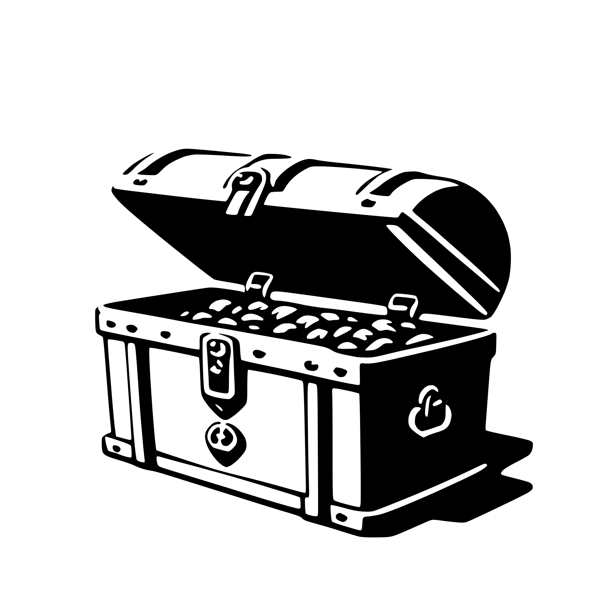 AI-generated SVG of a treasure chest