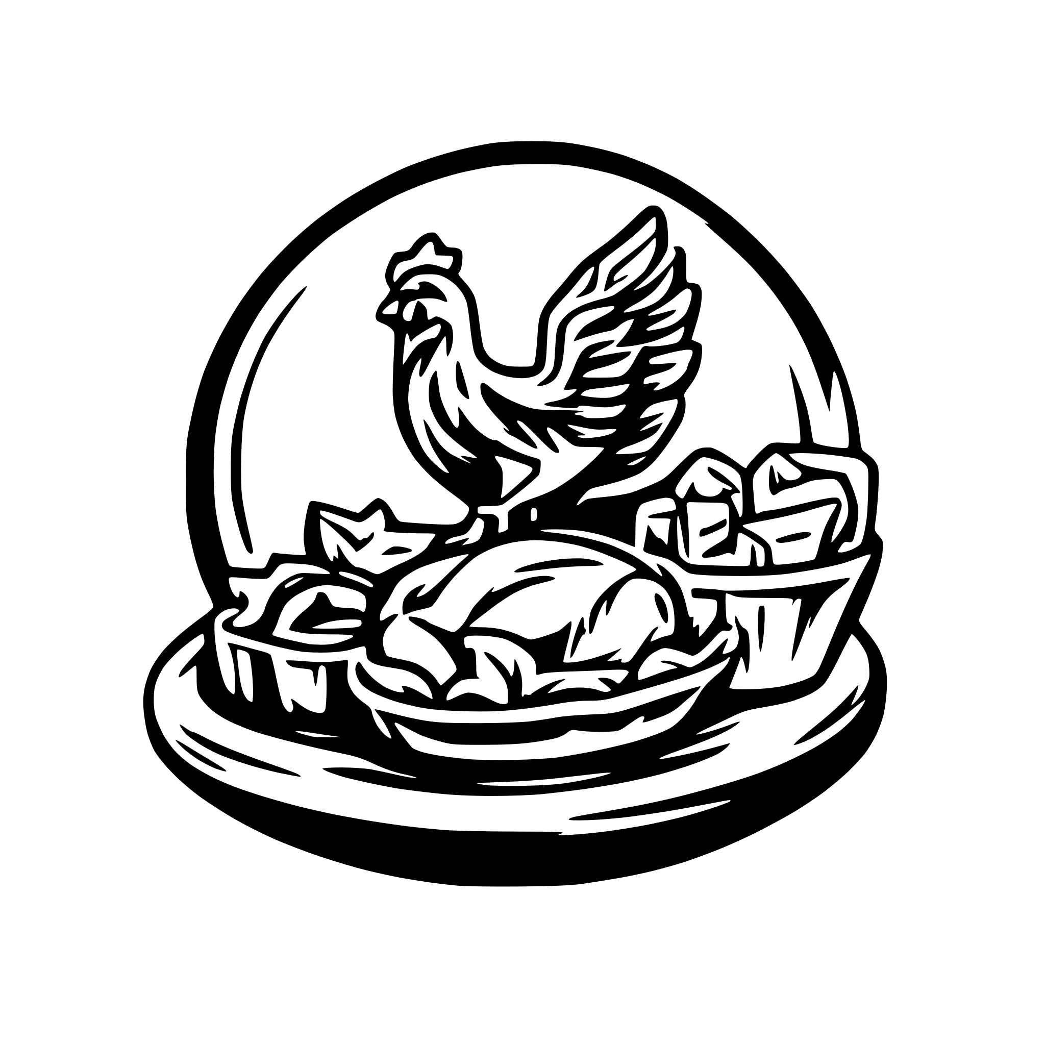AI-generated SVG of 'burgers and chicken wings'