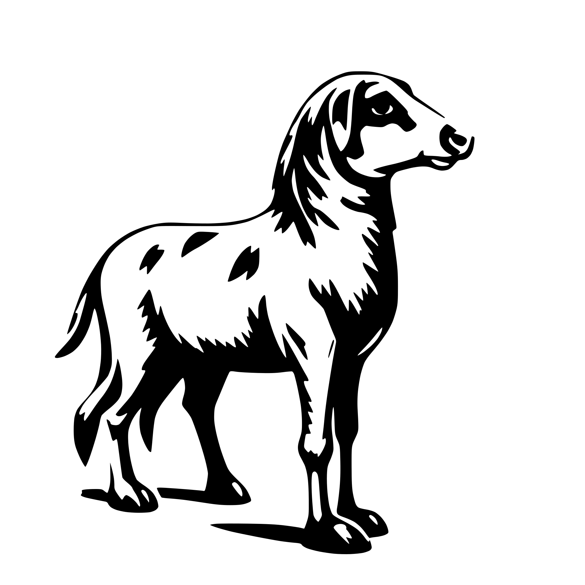 AI-generated SVG of a Männchen aus Strichen