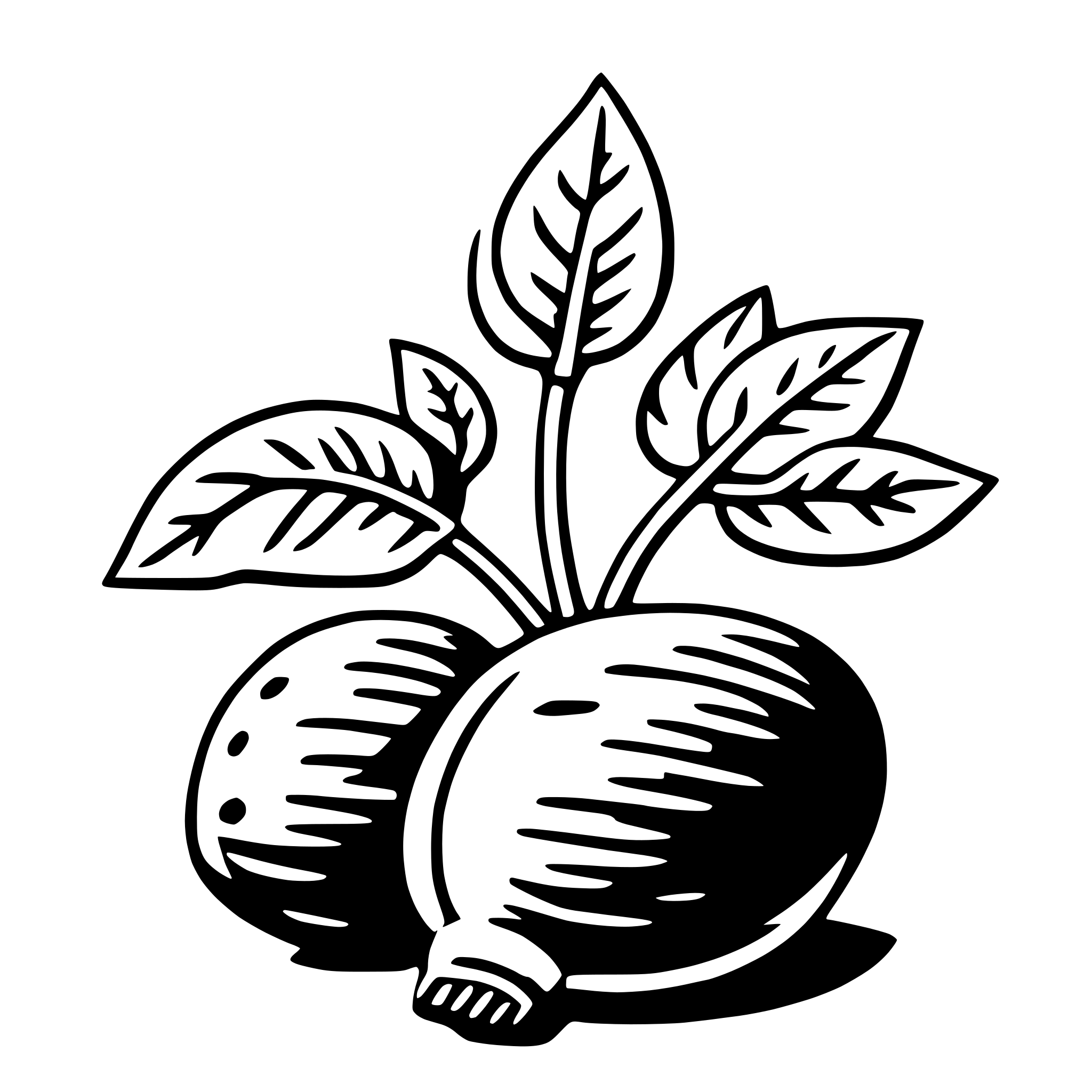 AI-generated SVG of a beet