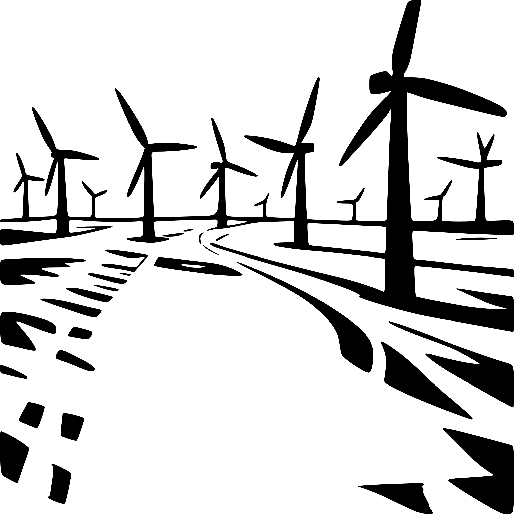AI-generated SVG of 'offshore wind farm'