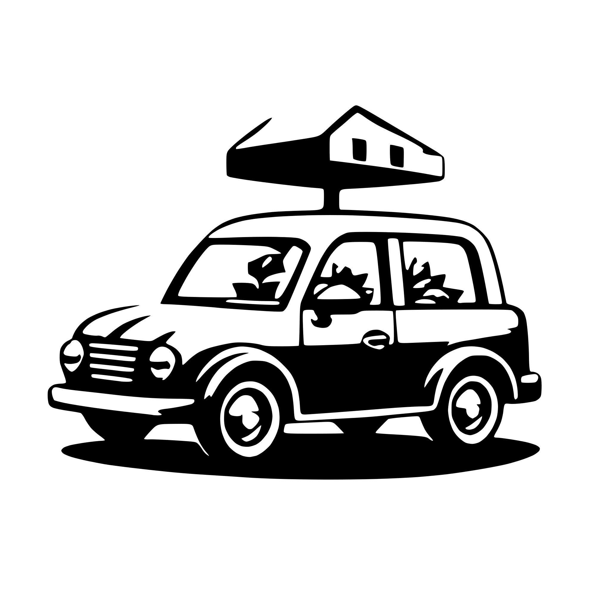 AI-generated SVG of a takeout food delivery by car