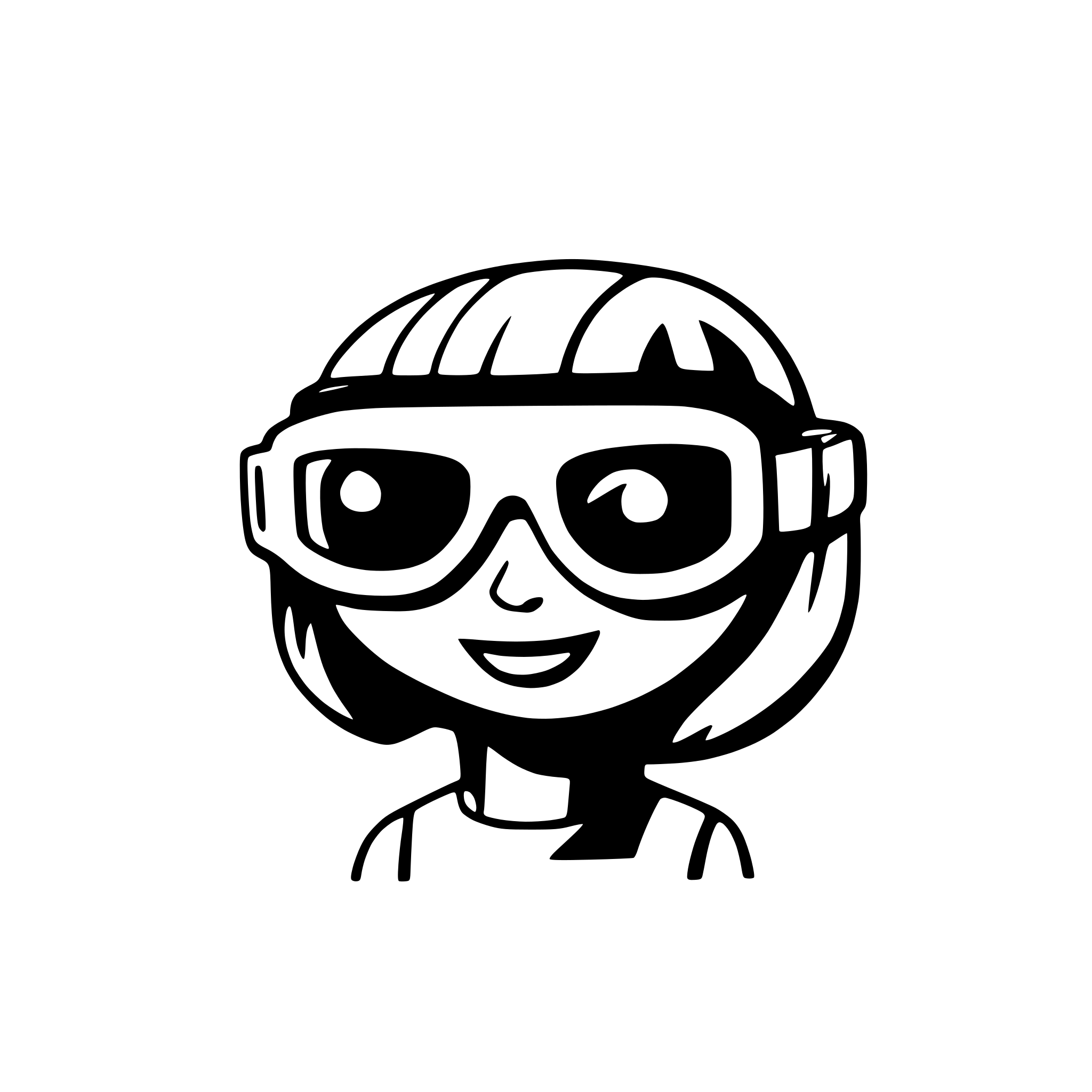 AI-generated SVG of a Virtual reality glasses with color