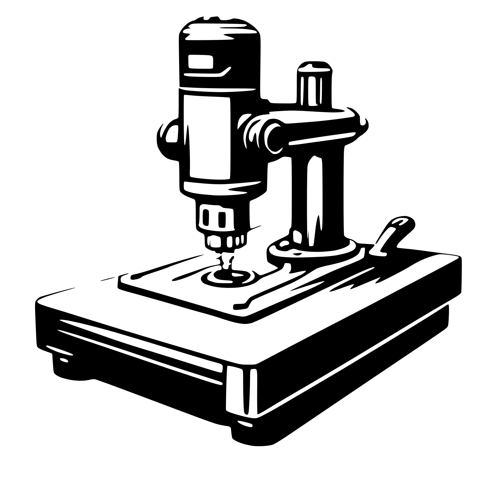 AI-generated SVG of 'a wood plunge router'