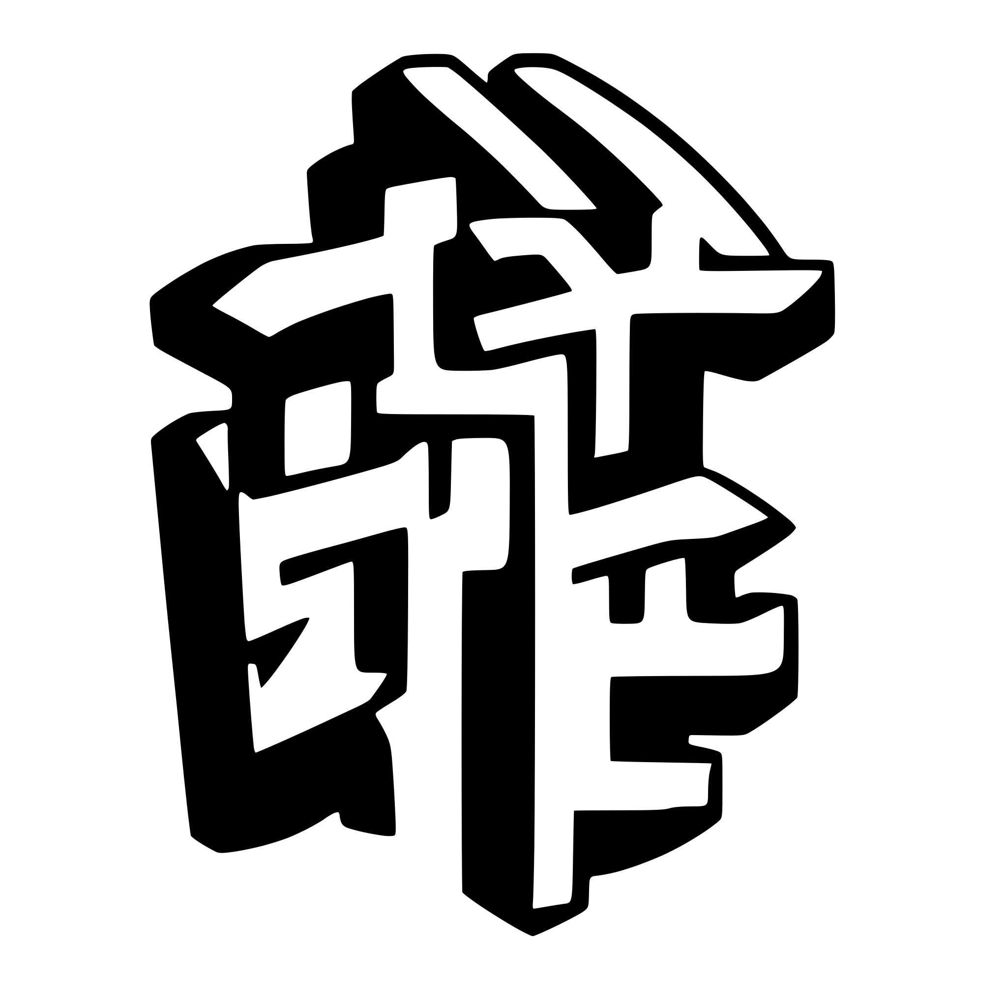 AI-generated SVG of a hua chinese character