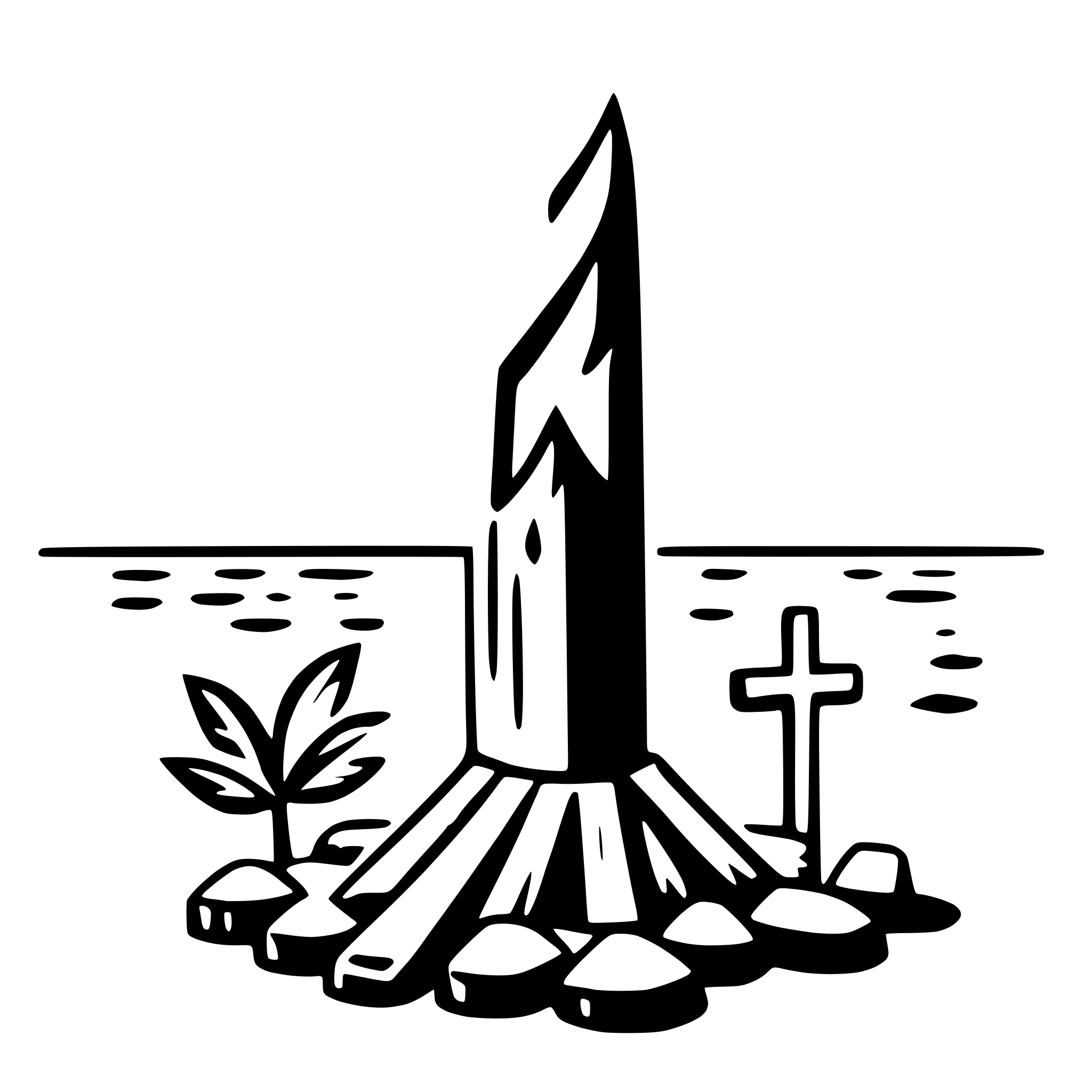AI-generated SVG of a beach bonfire night