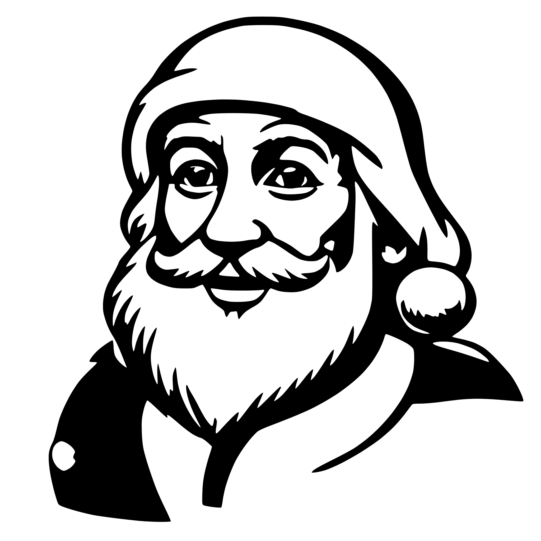 AI-generated SVG of 'santa clause'