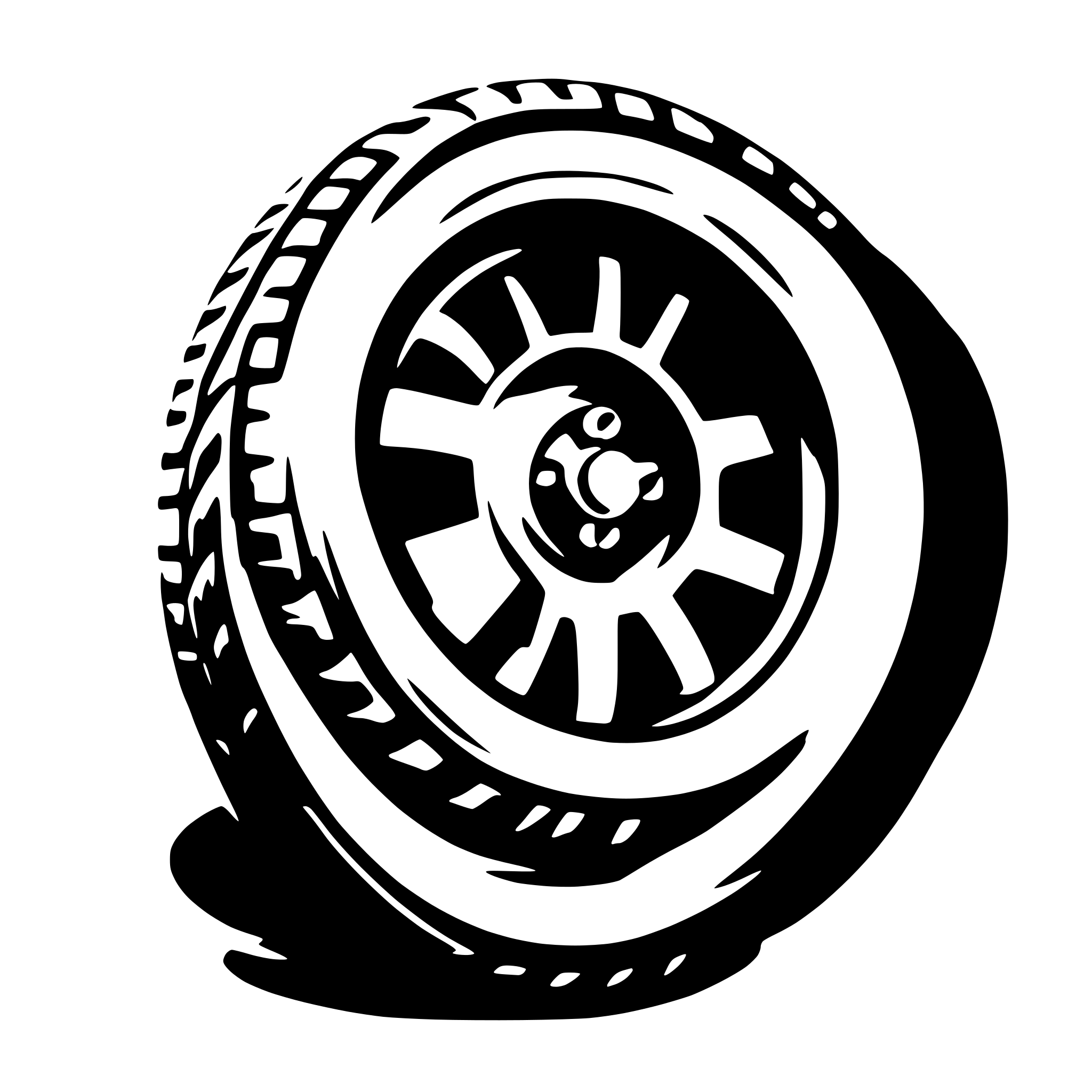 AI-generated SVG of 'car tires'