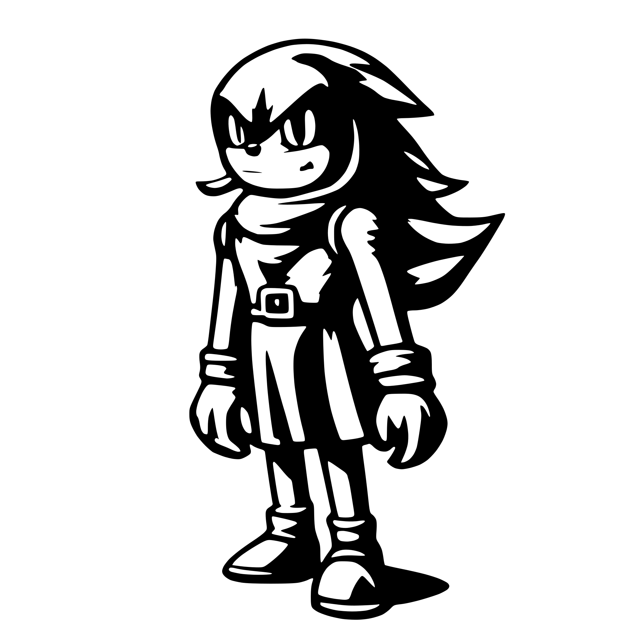AI-generated SVG of 'sonic'