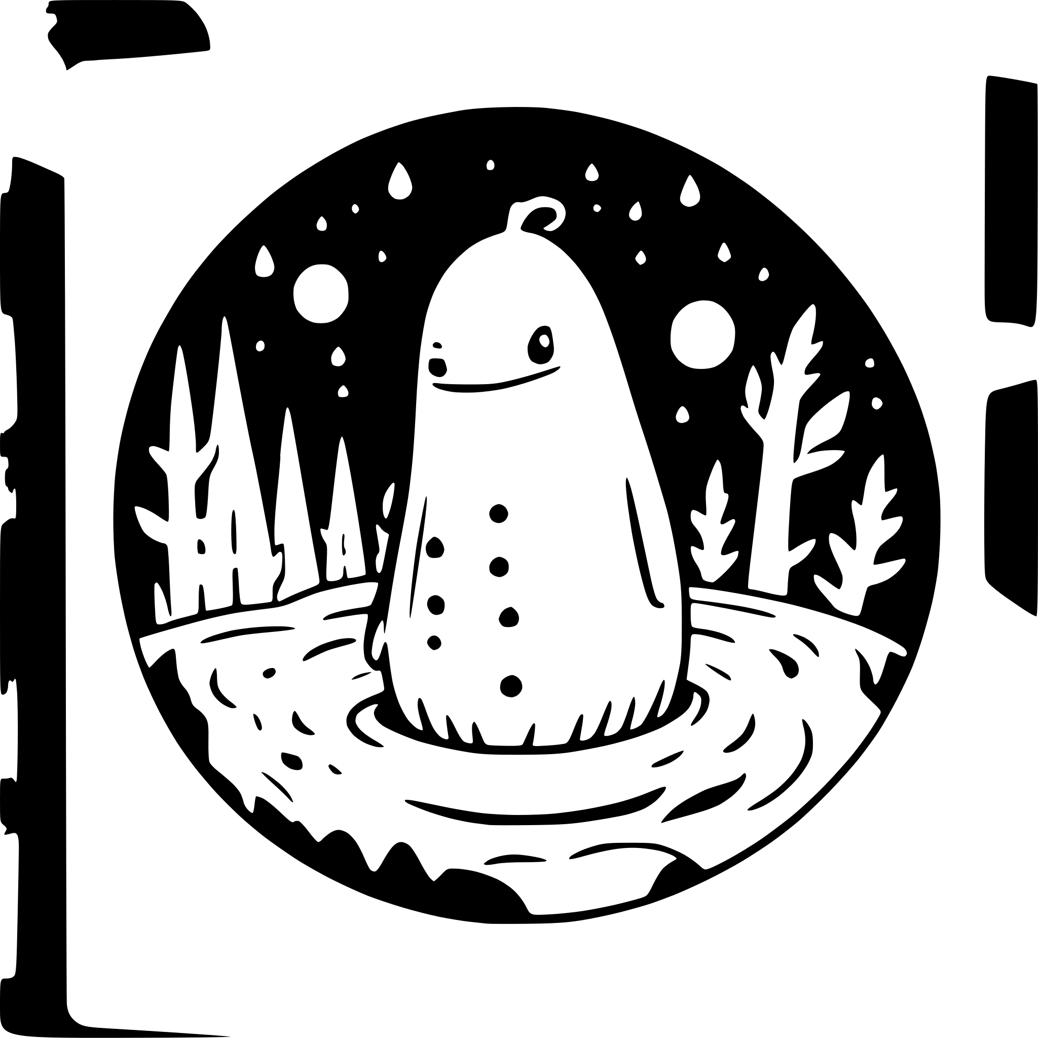 AI-generated SVG of a the groke in moomin