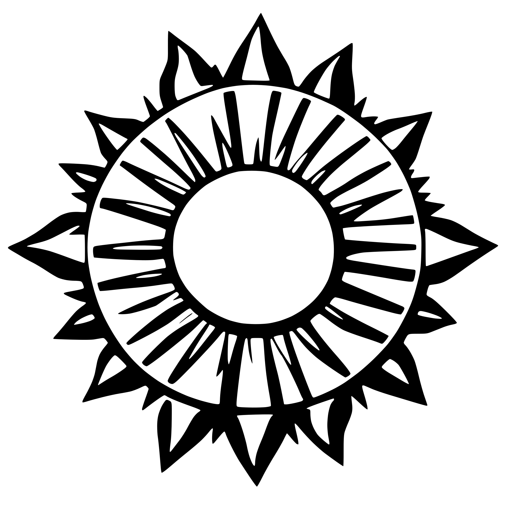 AI-generated SVG of a abstract sun