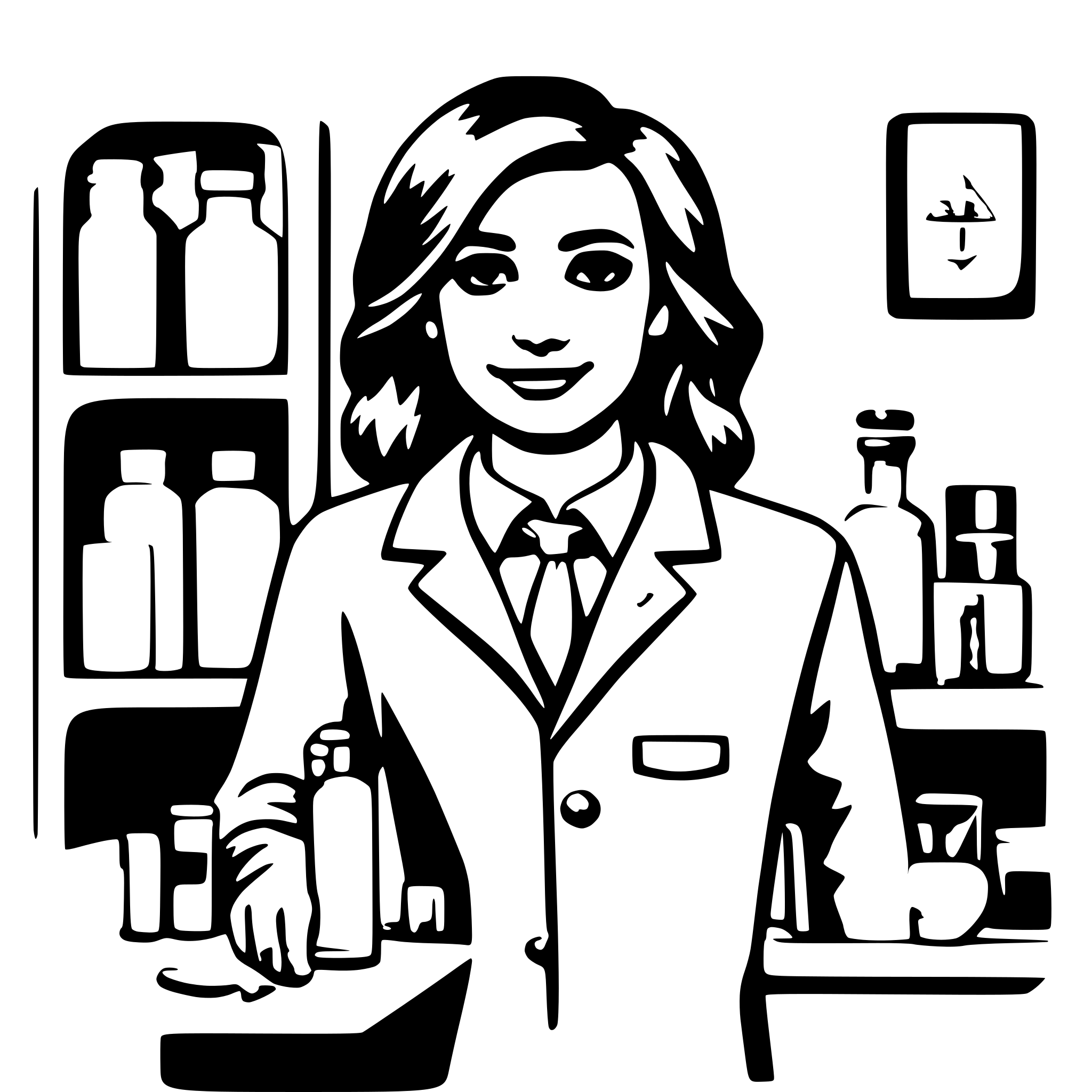 AI-generated SVG of a pharmacist