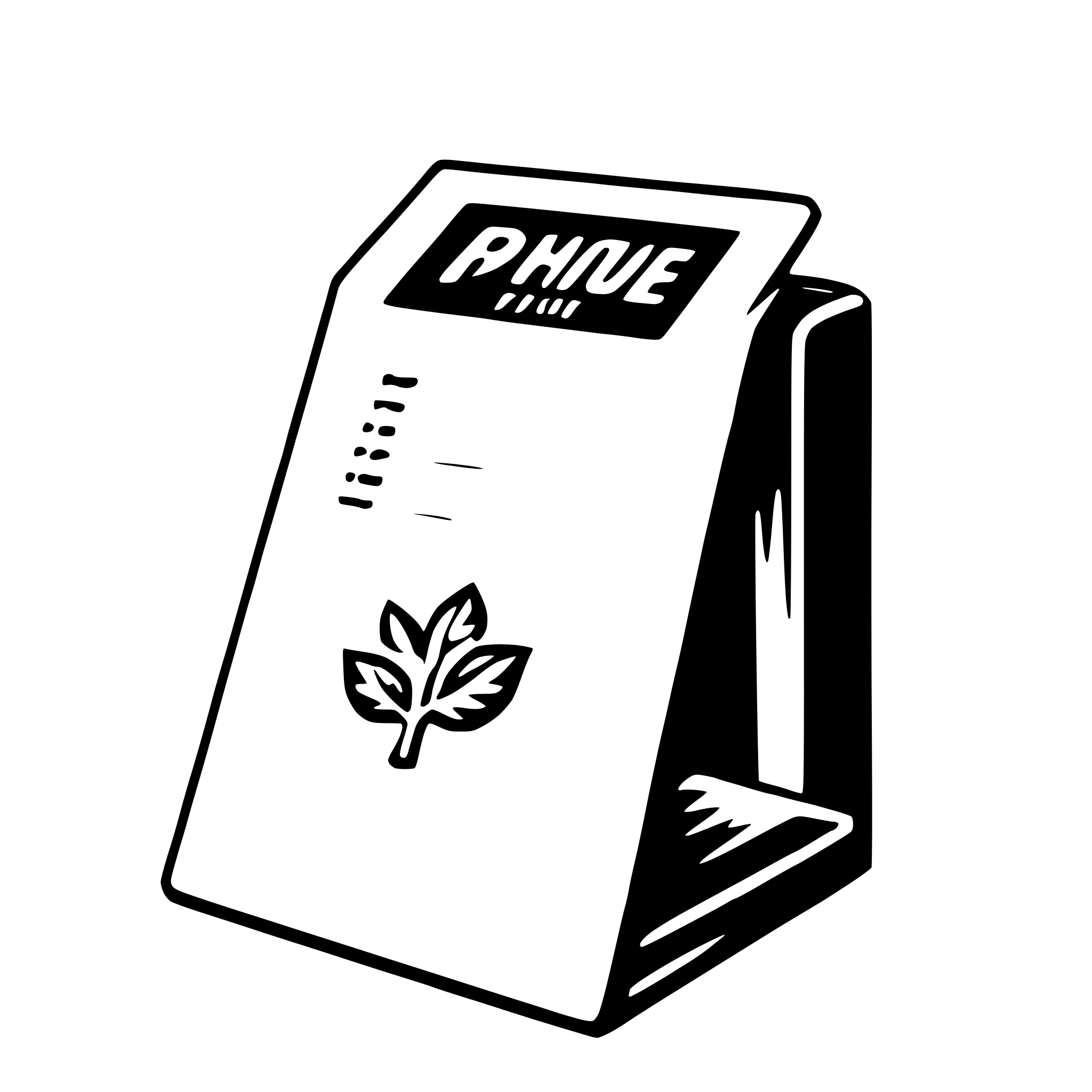 AI-generated SVG of a pamphlet