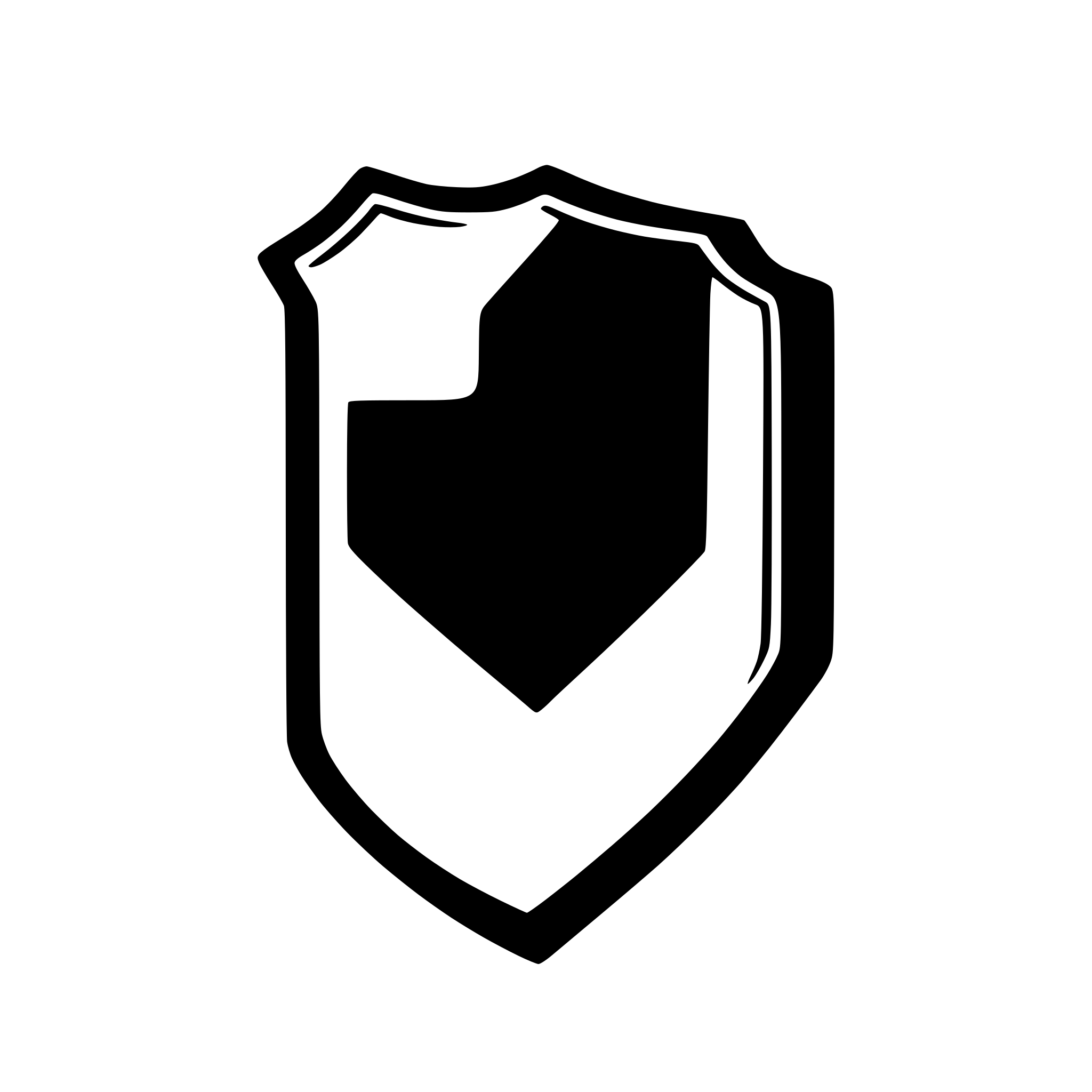 AI-generated SVG of 'simple shield with checkmark'