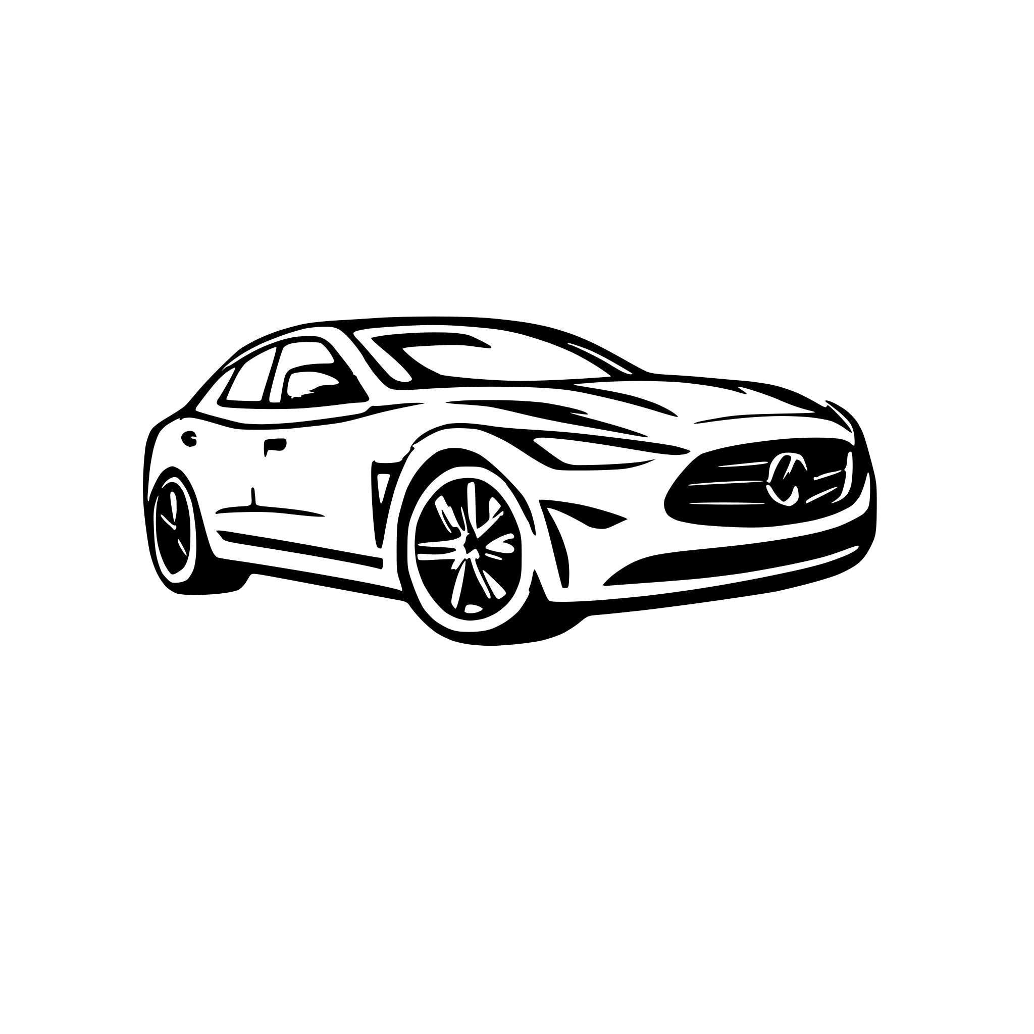 AI-generated SVG of a Infiniti Q50