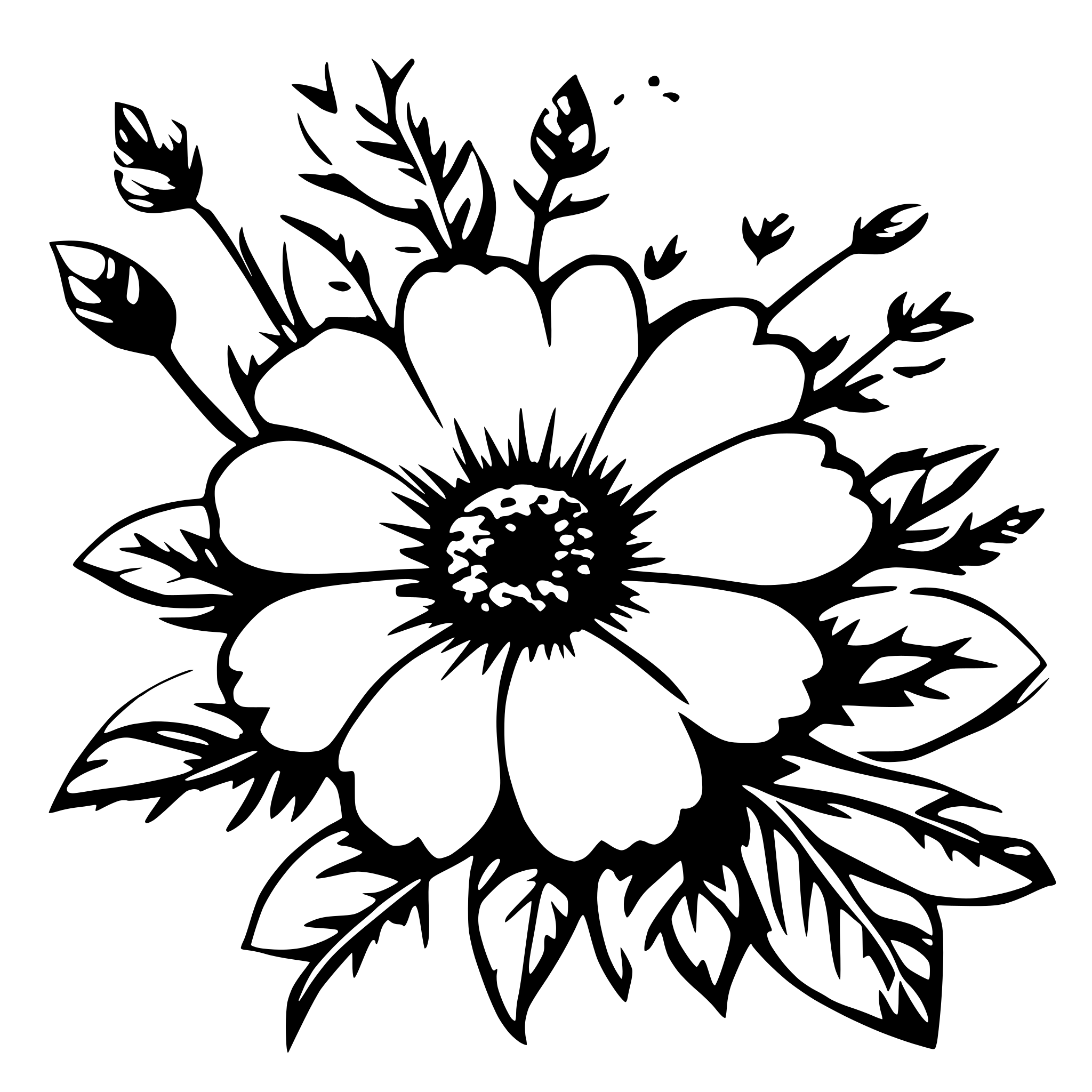 AI-generated SVG of 'floral seamless pattern'
