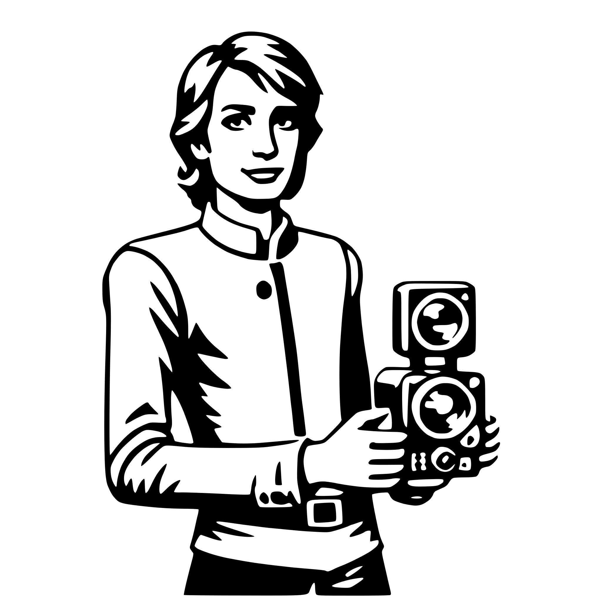 AI-generated SVG of 'film director'