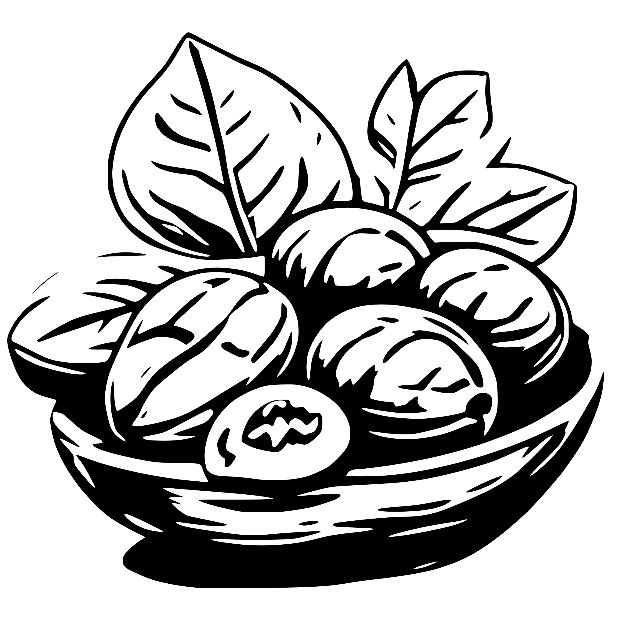 AI-generated SVG of a walnut