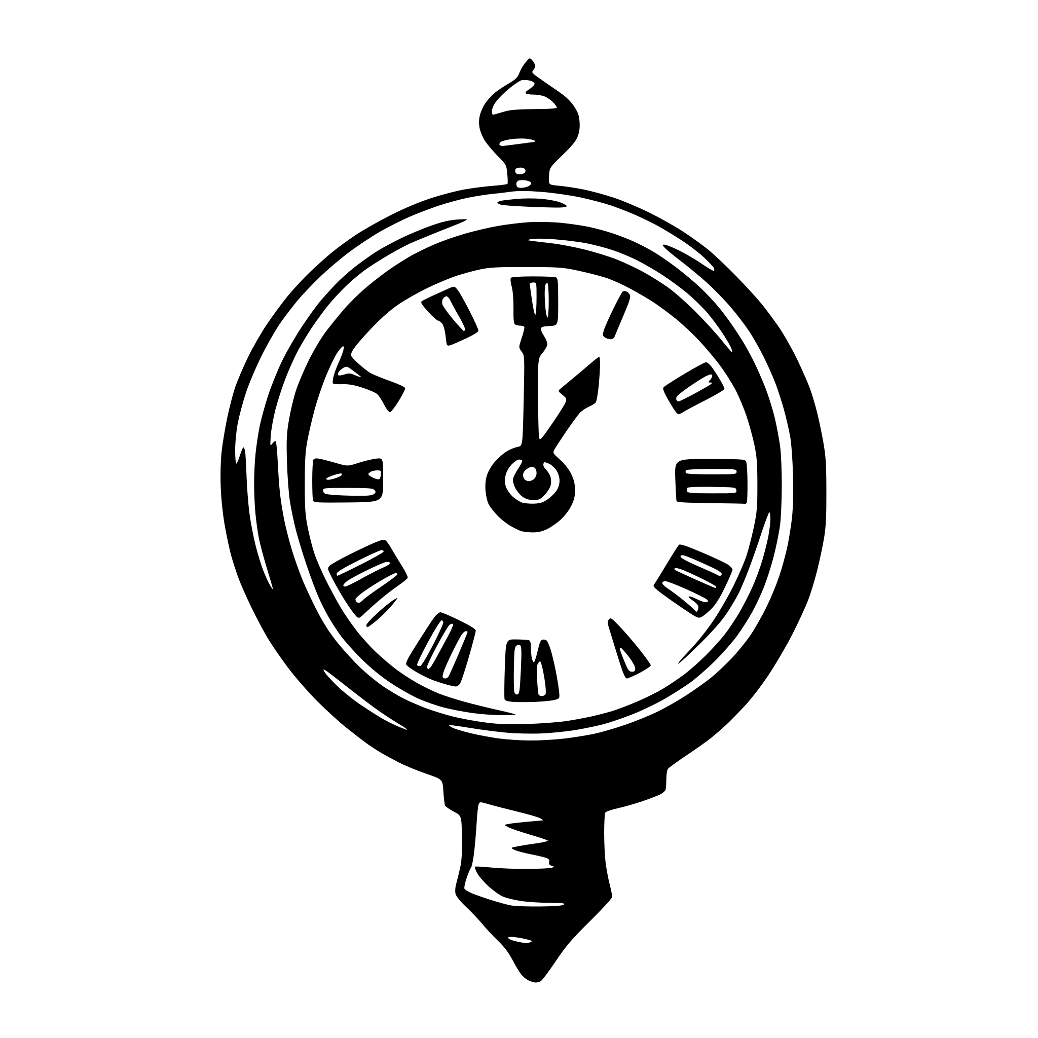 AI-generated SVG of 'animated clock'