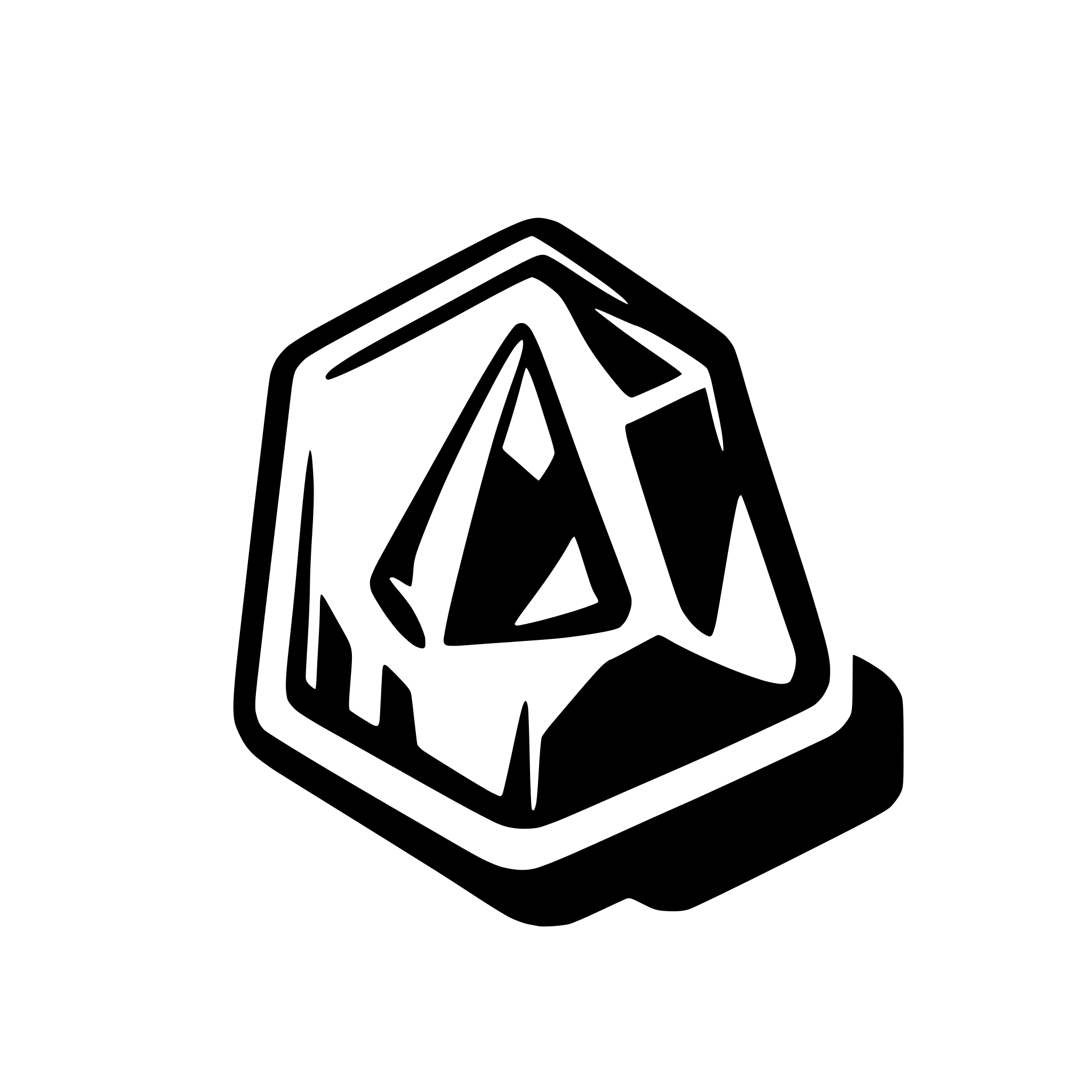 AI-generated SVG of a obsidian and prism