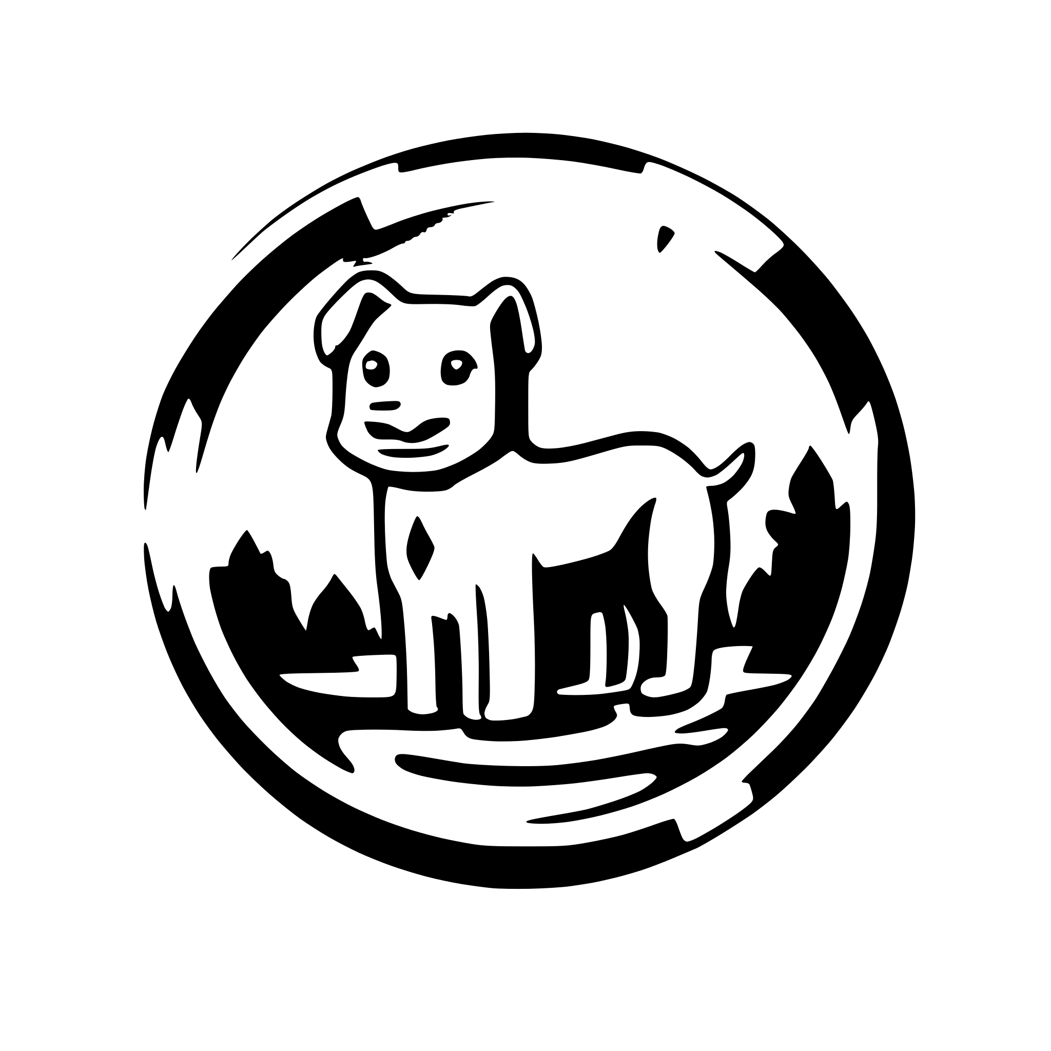 AI-generated SVG of a puddle dog